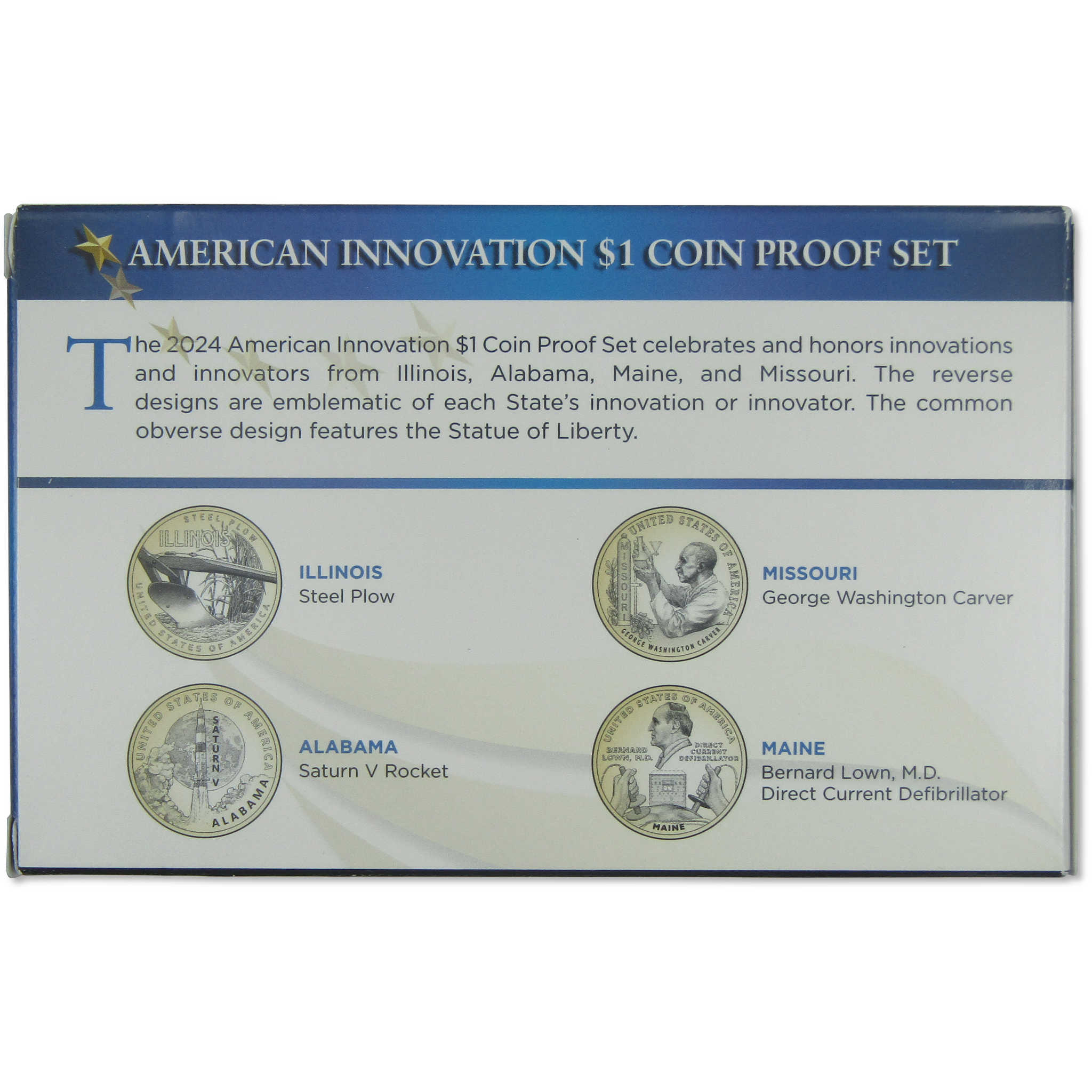 2024 American Innovation Dollar Proof Set U.S. Mint Packaging OGP COA