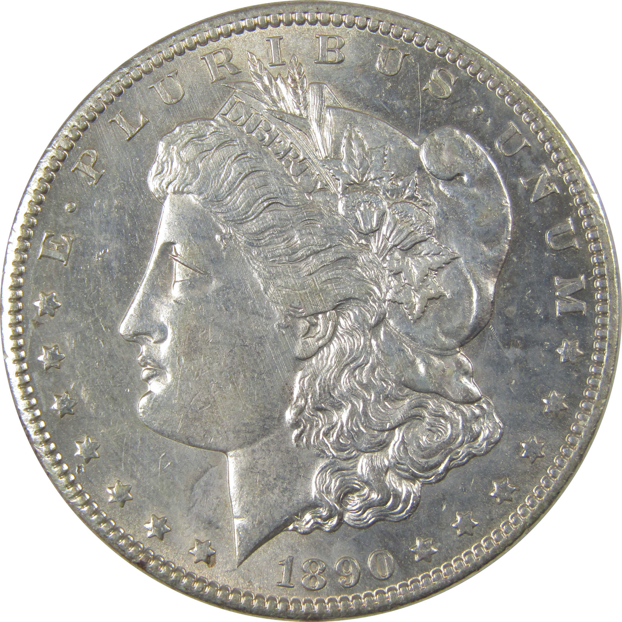 1890 CC Morgan Dollar Borderline Uncirculated Silver SKU:I17932 - Morgan coin - Morgan silver dollar - Morgan silver dollar for sale - Profile Coins &amp; Collectibles