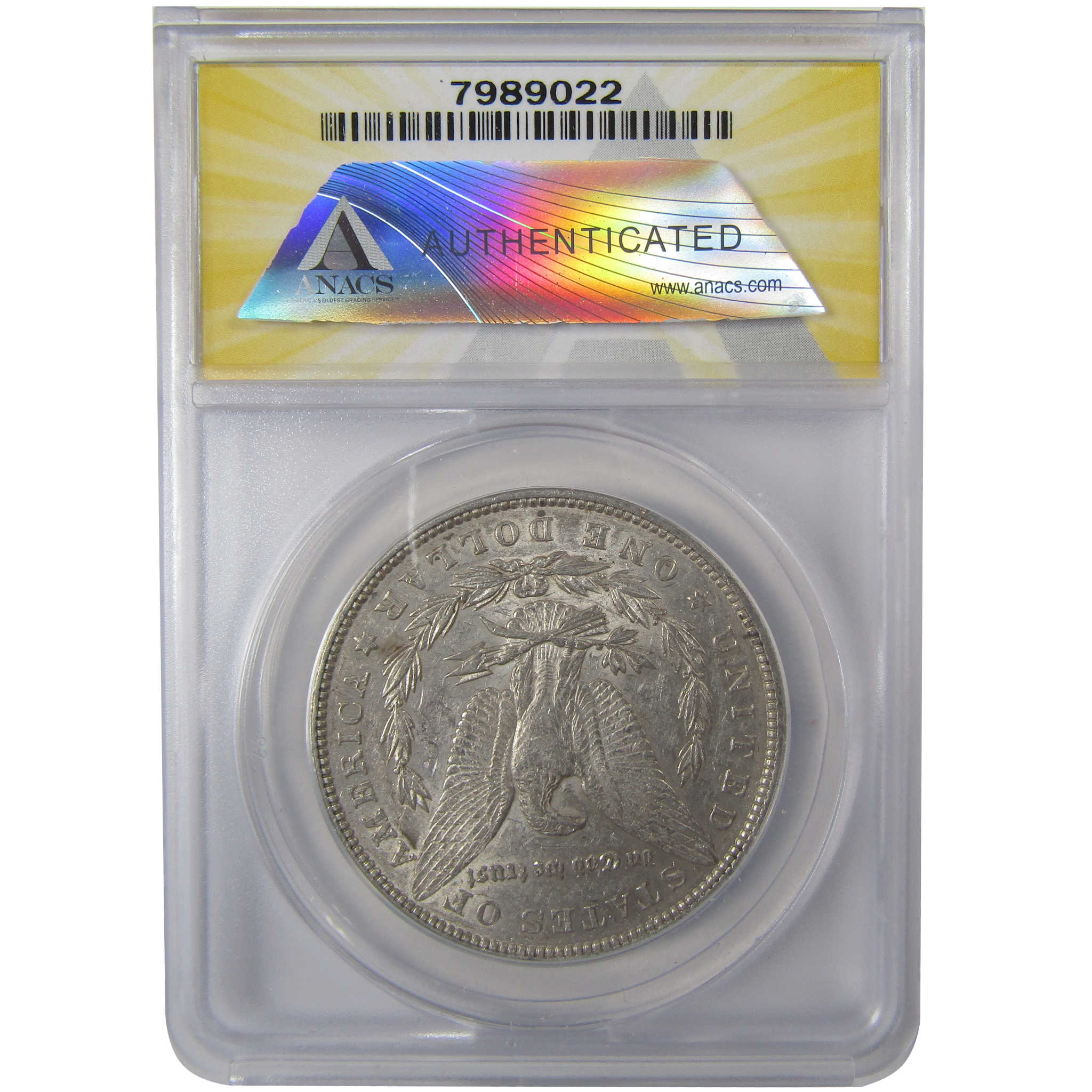 1878 7TF Rev 79 Morgan Silver Dollar AU 53 ANACS $1 Coin SKU:I25008