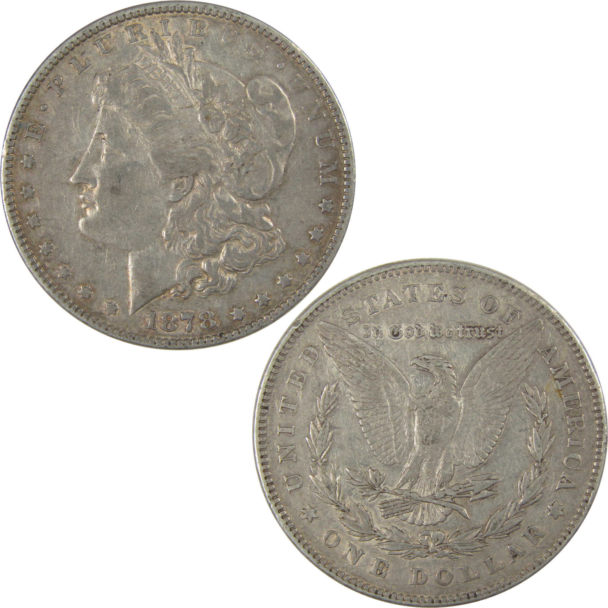 1878 7TF Rev 78 Morgan Dollar XF EF Extremely Fine Silver SKU:CPC1068 - Morgan coin - Morgan silver dollar - Morgan silver dollar for sale - Profile Coins &amp; Collectibles