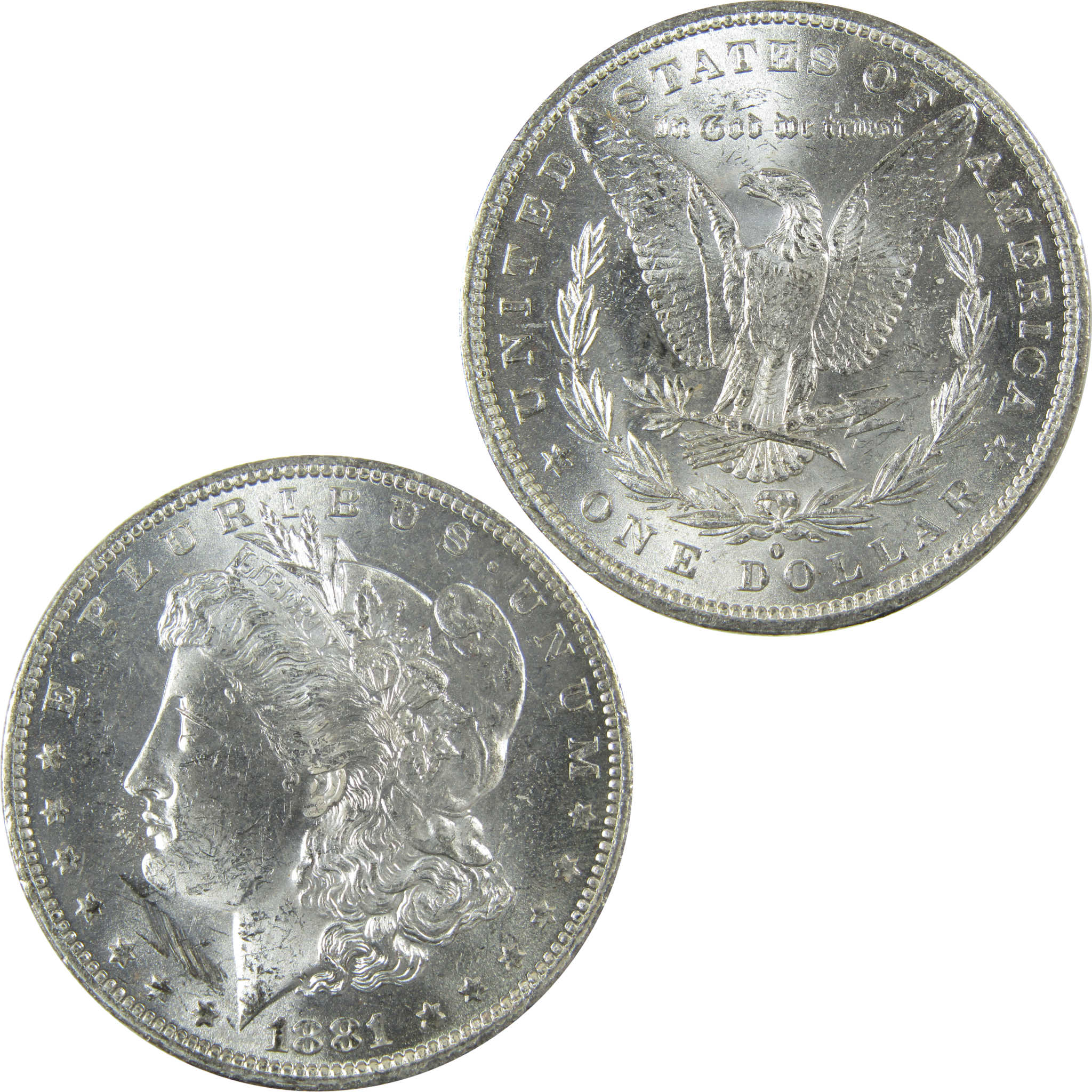 1881 O Morgan Silver Dollar Uncirculated Mint State $1 Coin SKU:I27707