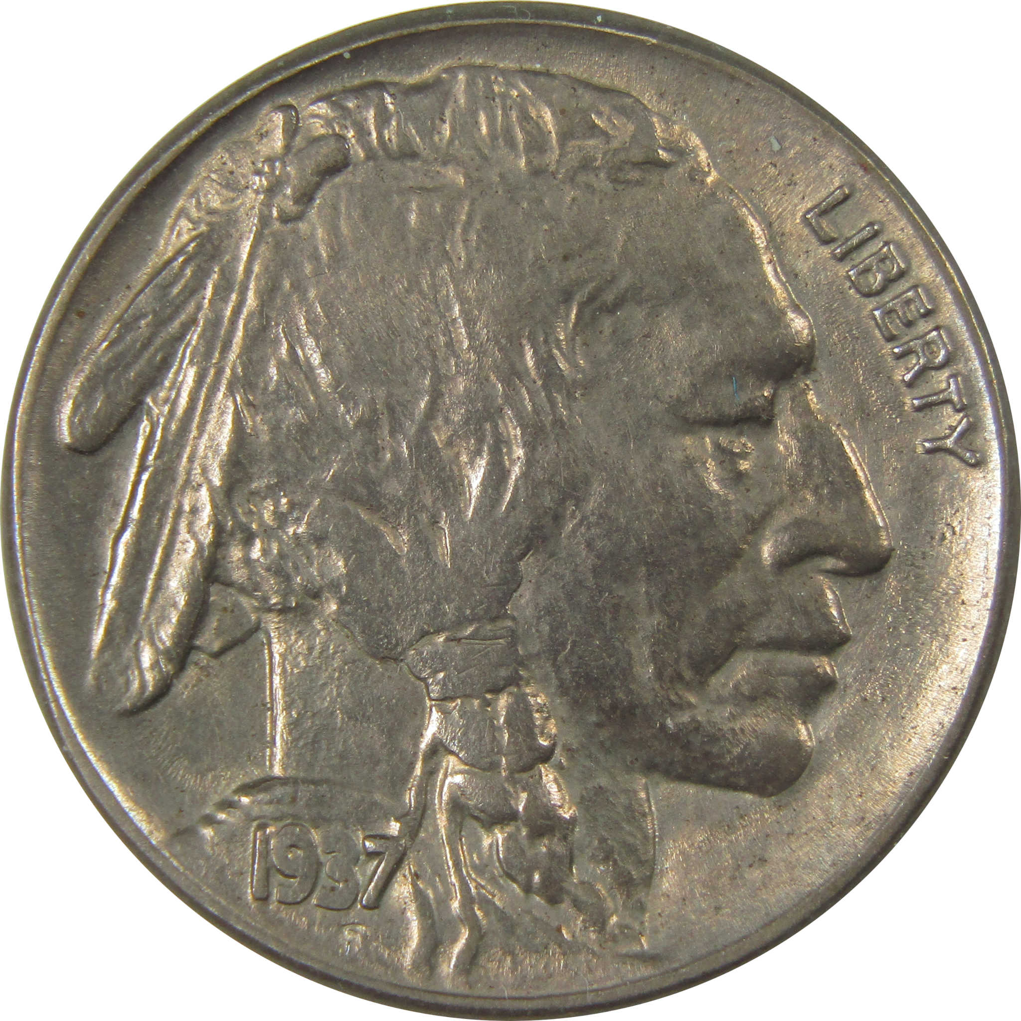 1937 Indian Head Buffalo Nickel AU About Uncirculated SKU:I23872
