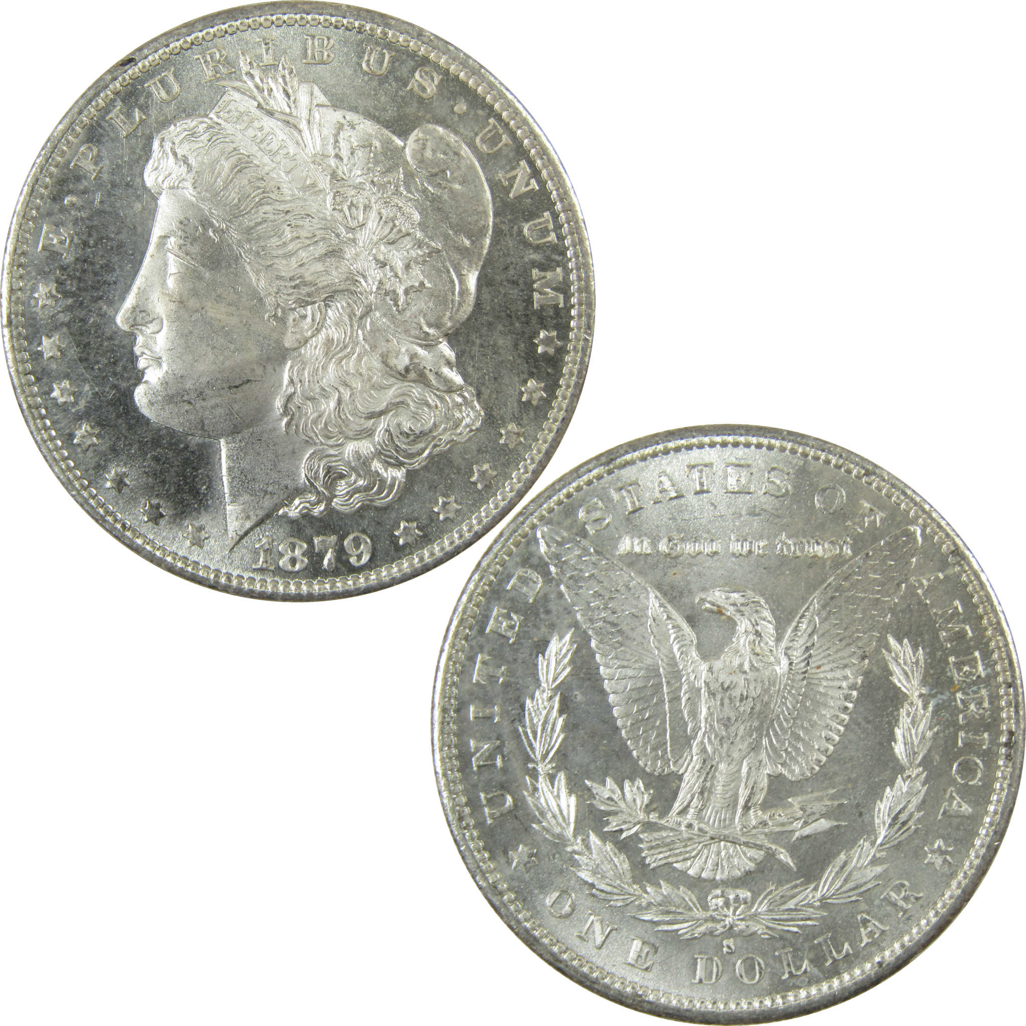 1879 S Rev 79 Morgan Silver Dollar Uncirculated Details SKU:I27678