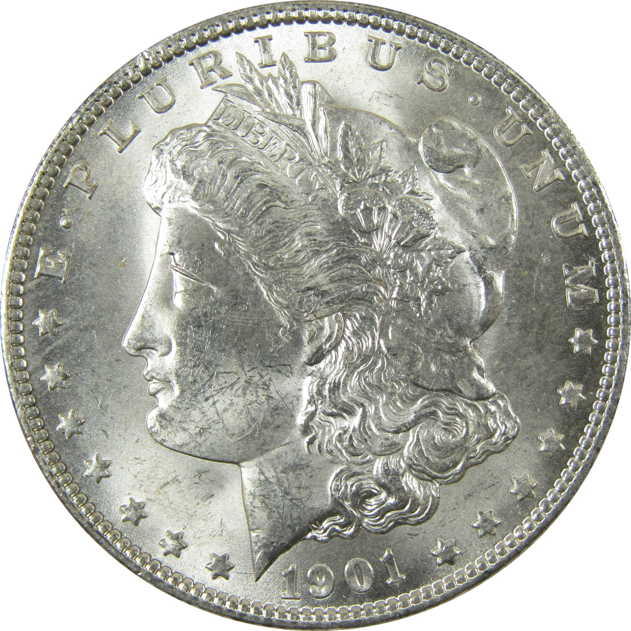1901 O Morgan Silver Dollar Uncirculated Mint State $1 Coin SKU:I28494