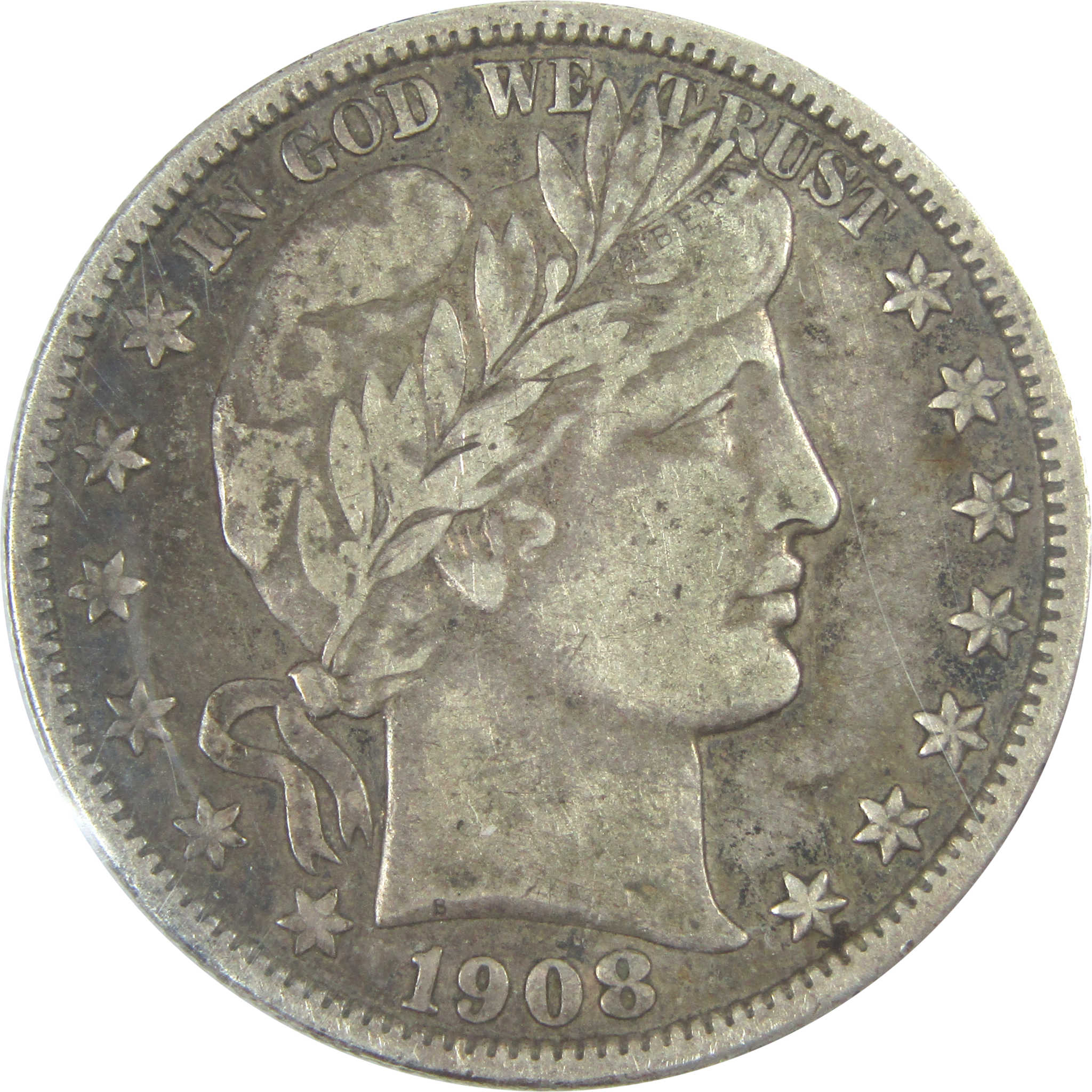 1908 O Barber Half Dollar VF Very Fine Silver 50c Coin