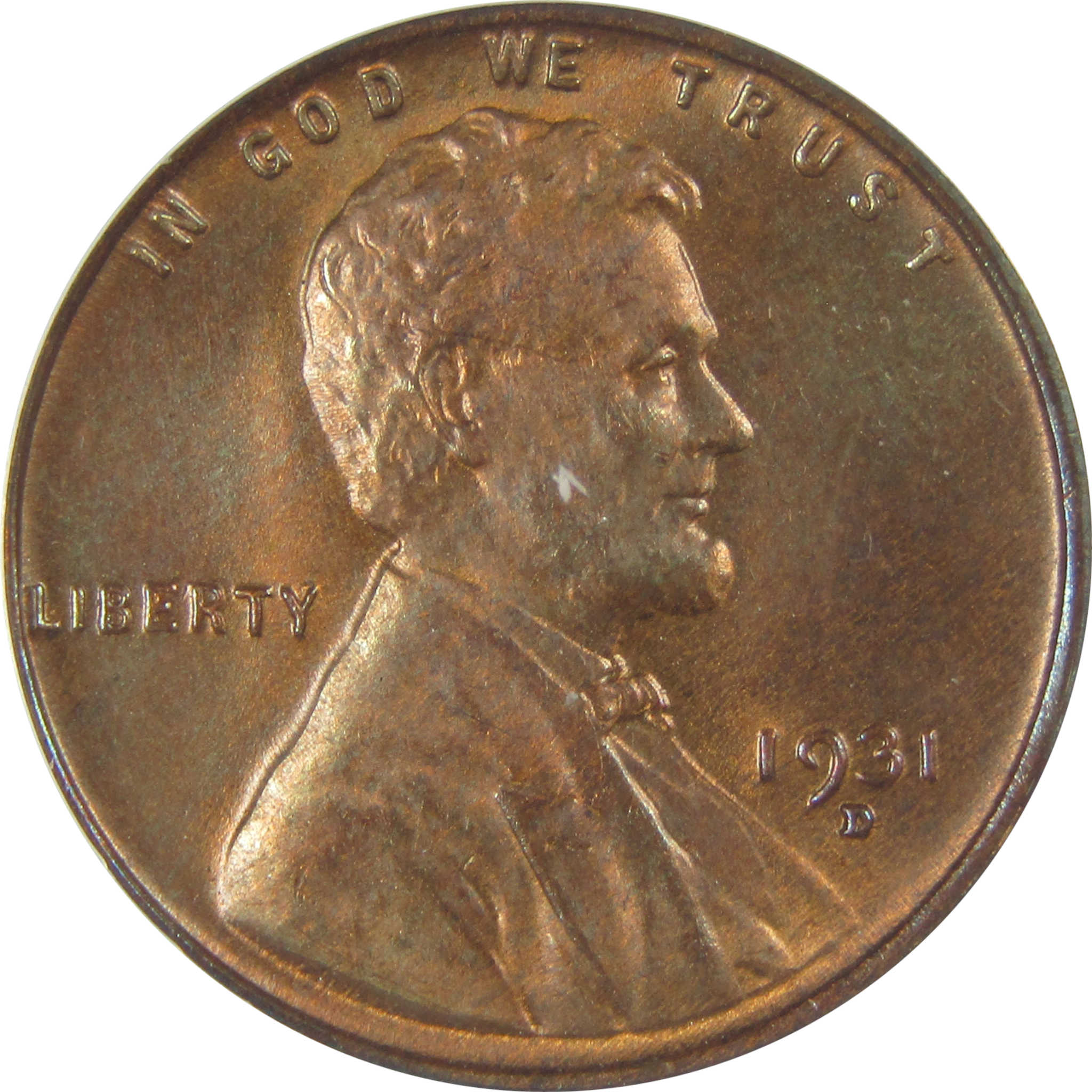 1931 D Lincoln Wheat Cent MS 64 RB ANACS Penny Uncirculated SKU:I22997