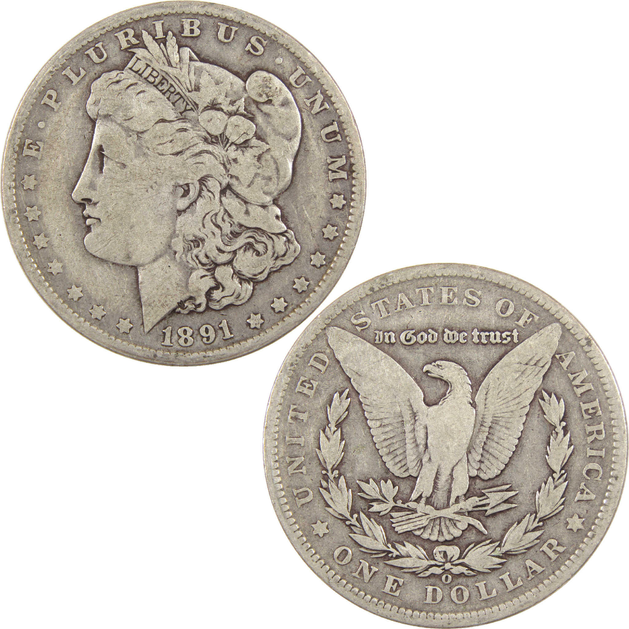 1891 O Morgan Dollar F Fine Silver $1 Coin SKU:I11409 - Morgan coin - Morgan silver dollar - Morgan silver dollar for sale - Profile Coins &amp; Collectibles