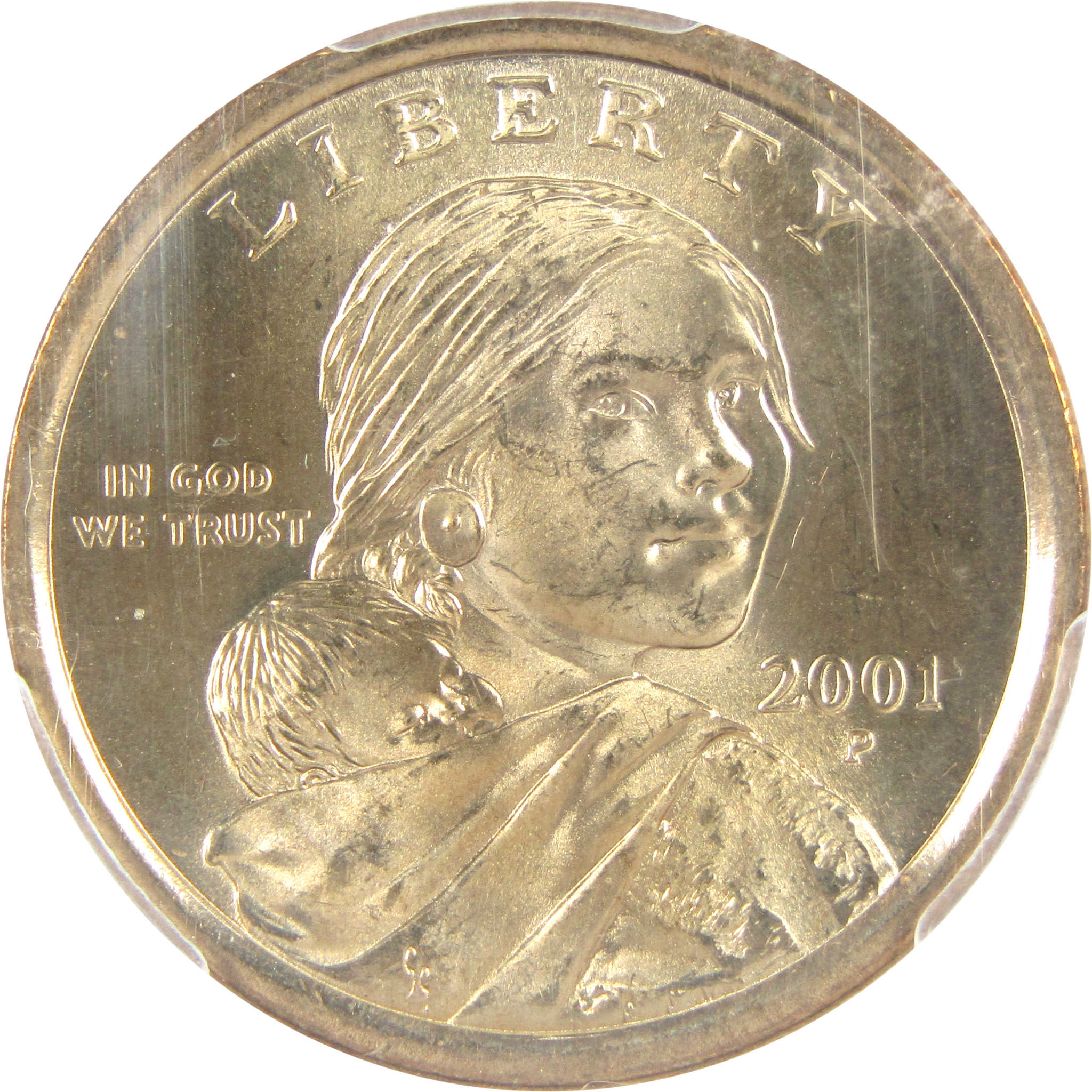 2001 P Sacagawea Dollar MS 65 PCGS $1 Uncirculated SKU:CPC7571