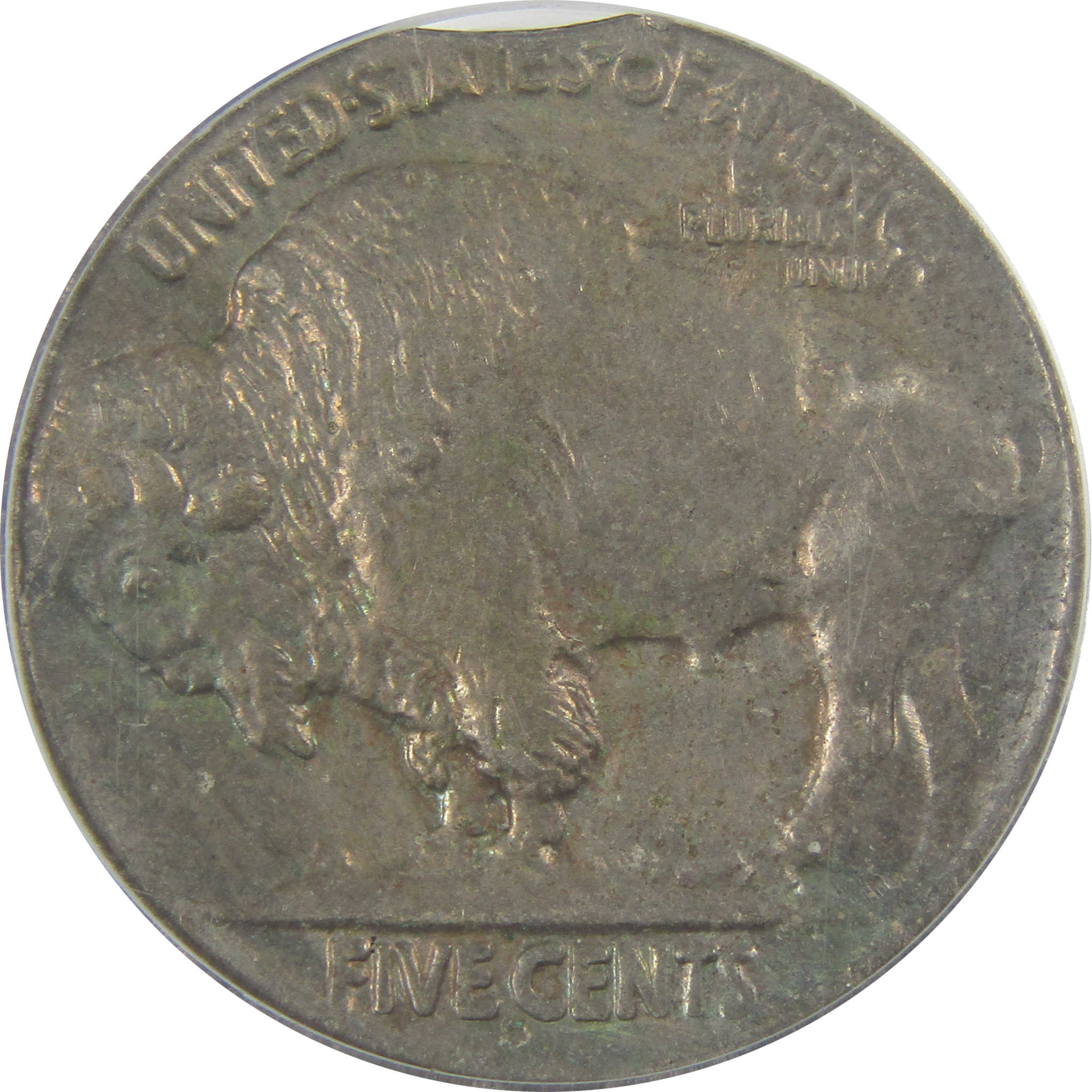 1914 S Buffalo Nickel AU 58 PCGS Clipped Planchet Error SKU:I20030