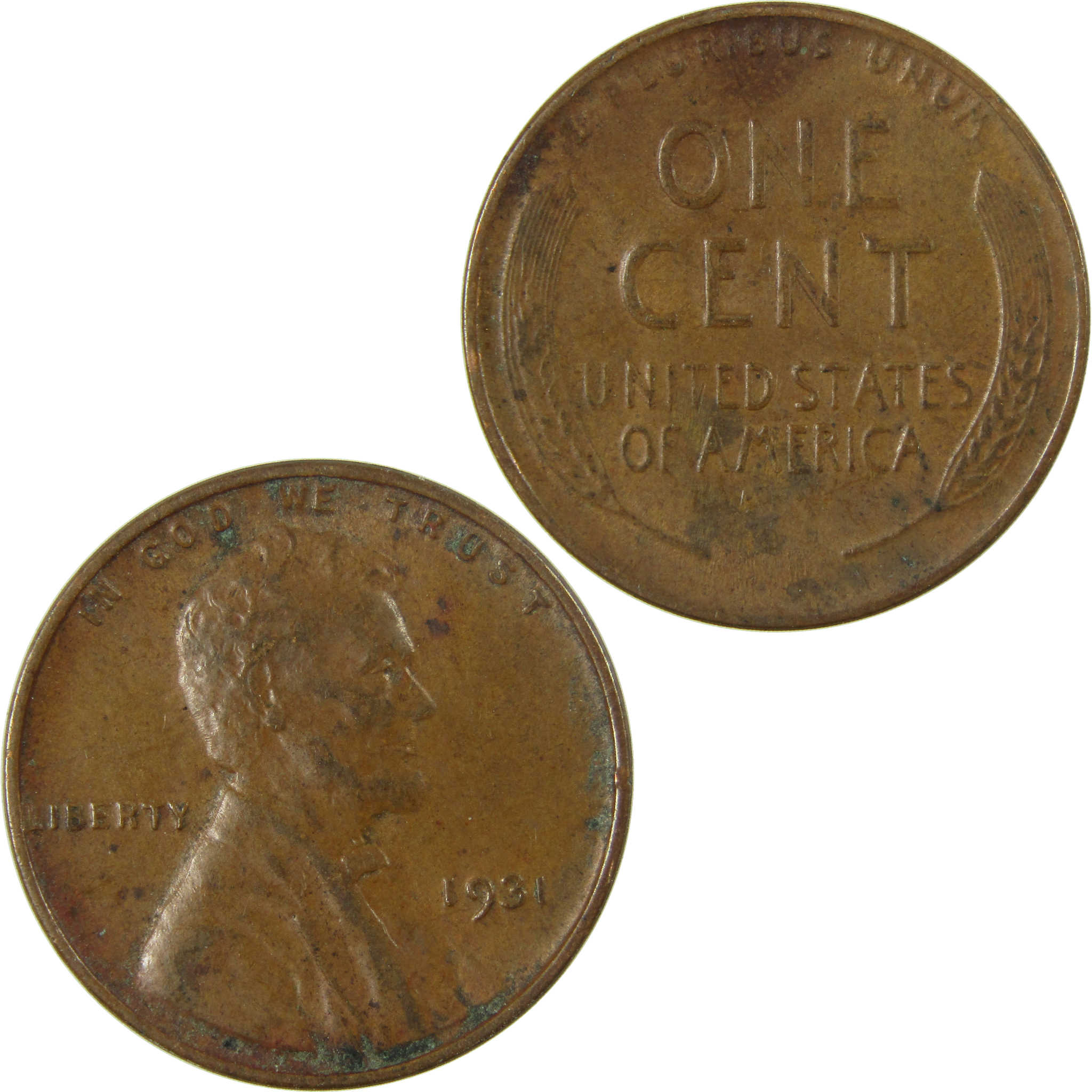 1931 Lincoln Wheat Cent AU About Uncirculated Penny 1c Coin SKU:I26846