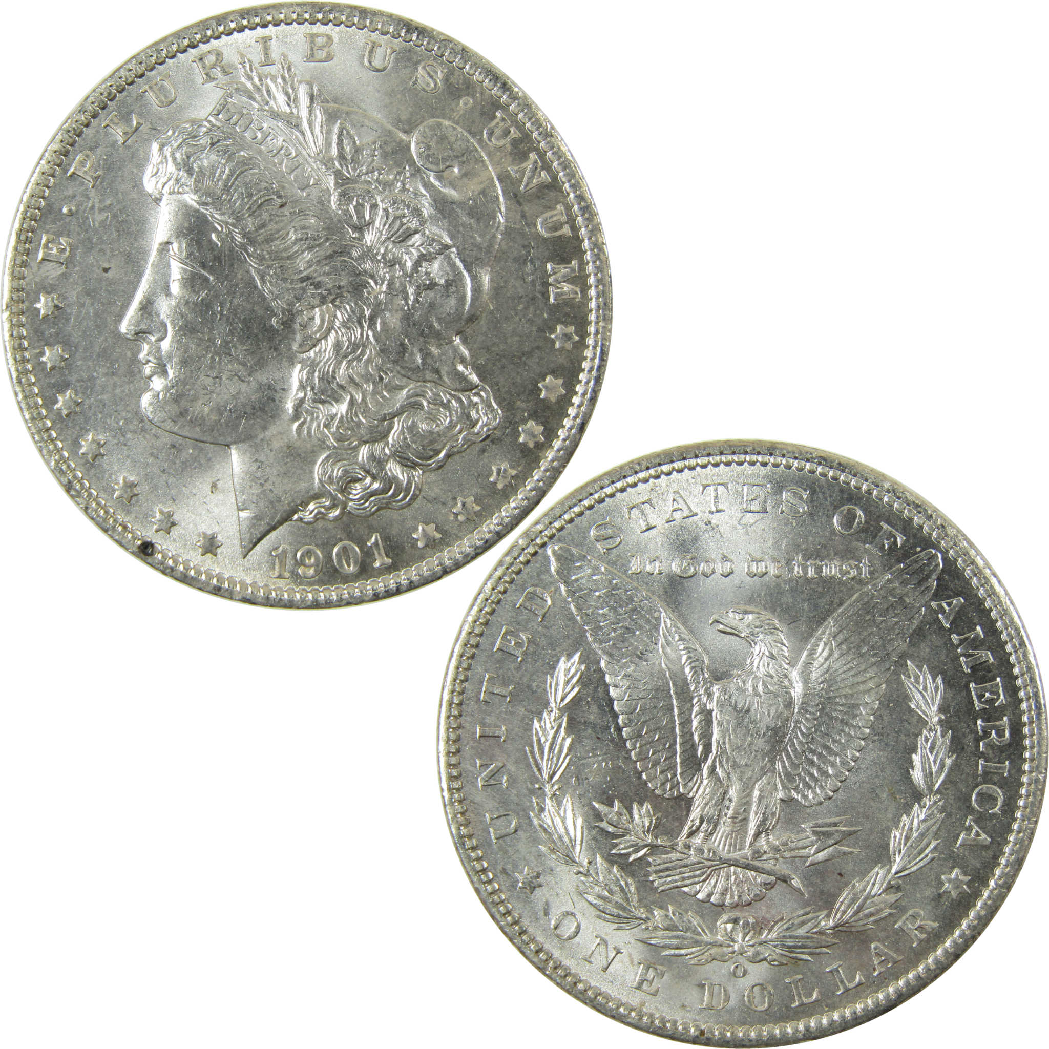 1901 O Morgan Silver Dollar Uncirculated Mint State $1 Coin SKU:I28388
