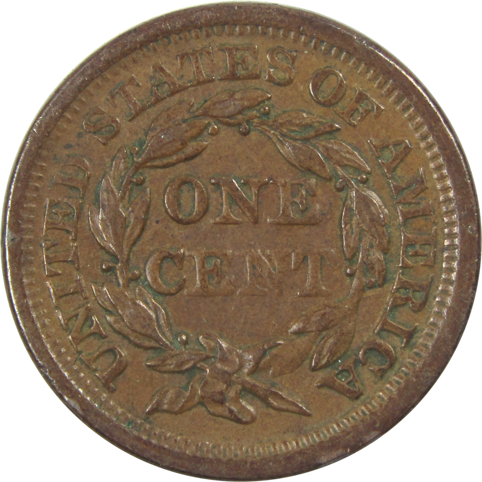 1856 Slanting 5 Braided Hair Large Cent XF Extremely Fine SKU:I15334