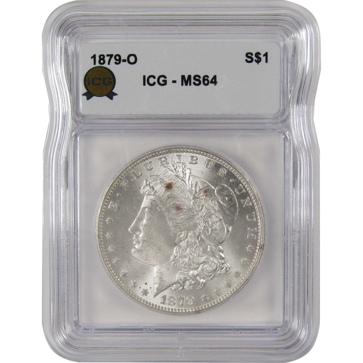 1879 O Morgan Silver Dollar MS 64 ICG Uncirculated $1 Coin SKU:I29181
