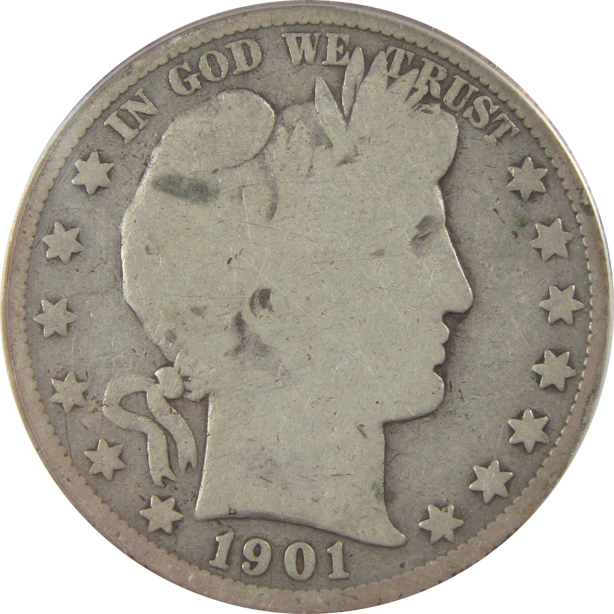 1901 S Barber Half Dollar G 6 ANACS Silver 50c Coin SKU:I22230