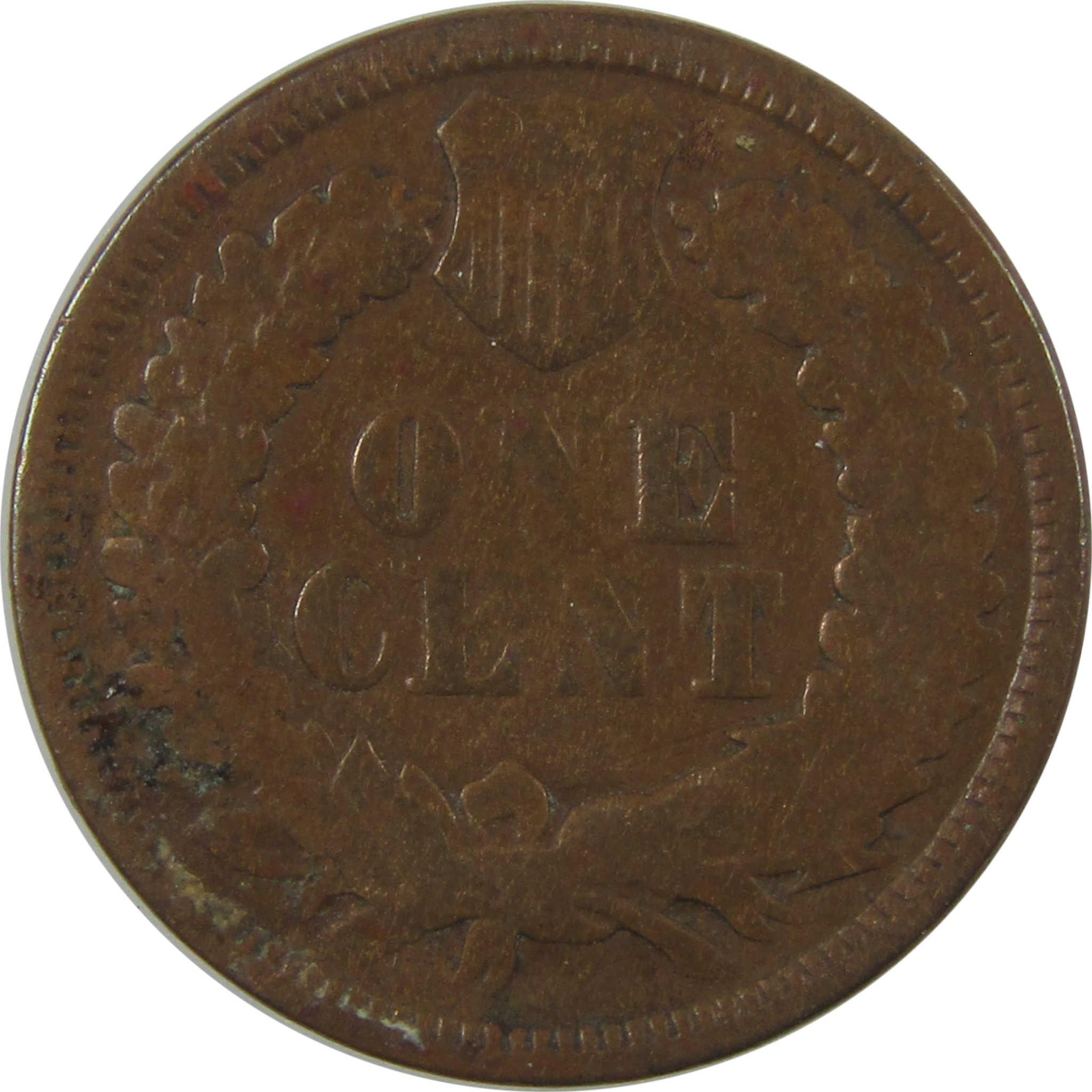 1868 Indian Head Cent G Good Penny 1c Coin SKU:I24553