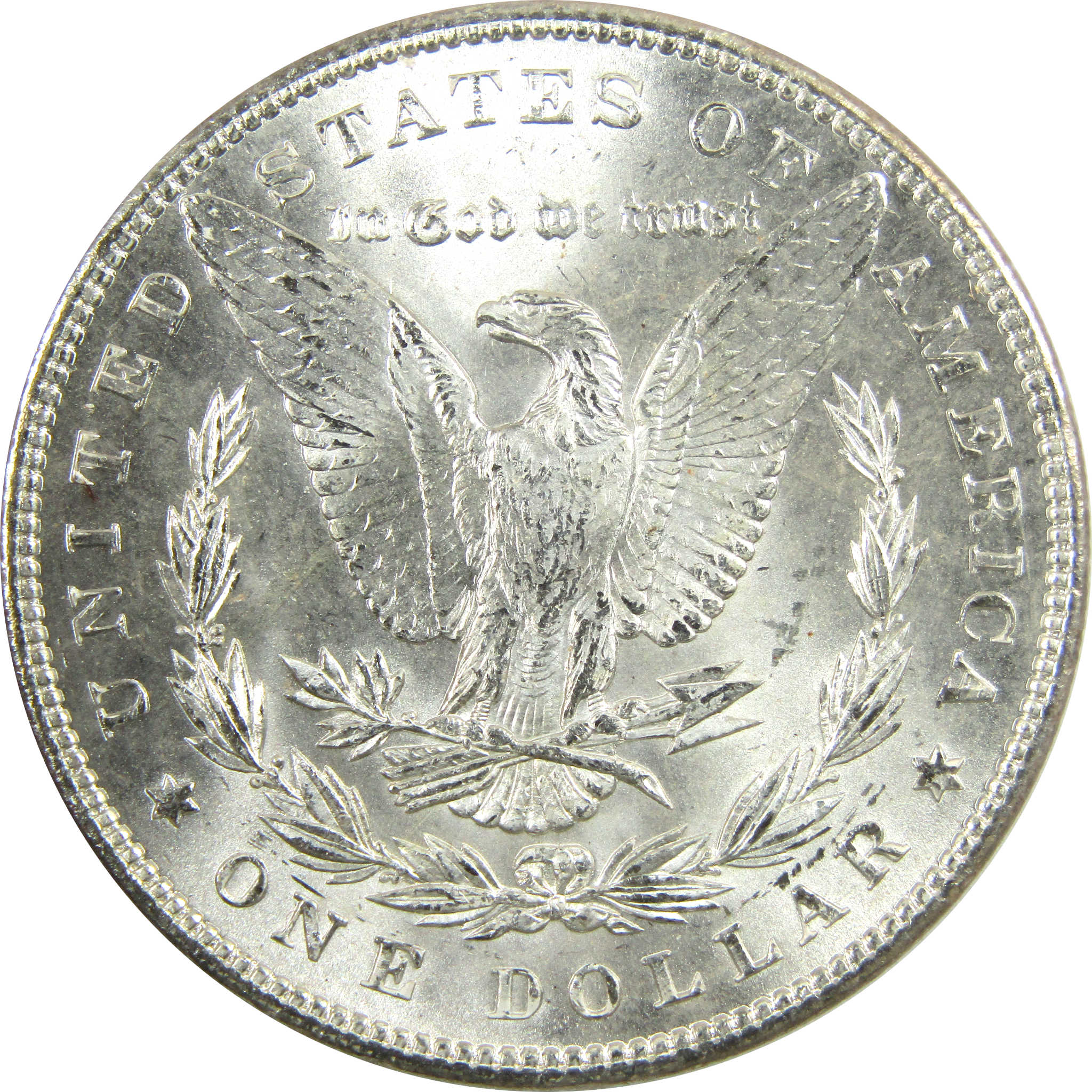 1889 Morgan Silver Dollar Uncirculated Toned Obverse SKU:I25191