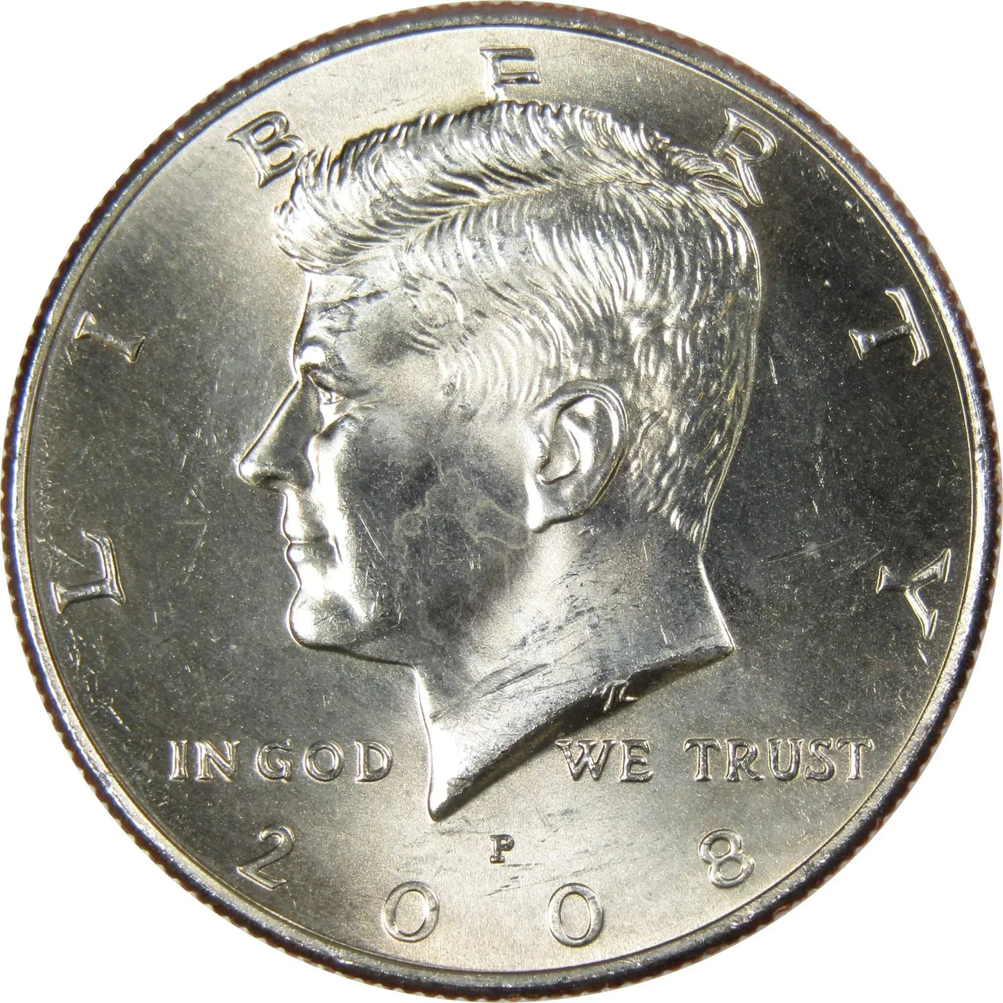 2008 P Kennedy Half Dollar Clad Uncirculated Mint State 50c Coin