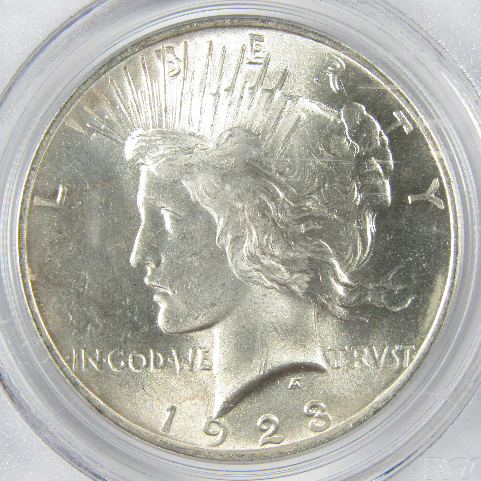 1923 Peace Silver Dollar MS 63 PCGS Uncirculated $1 Coin Collectible