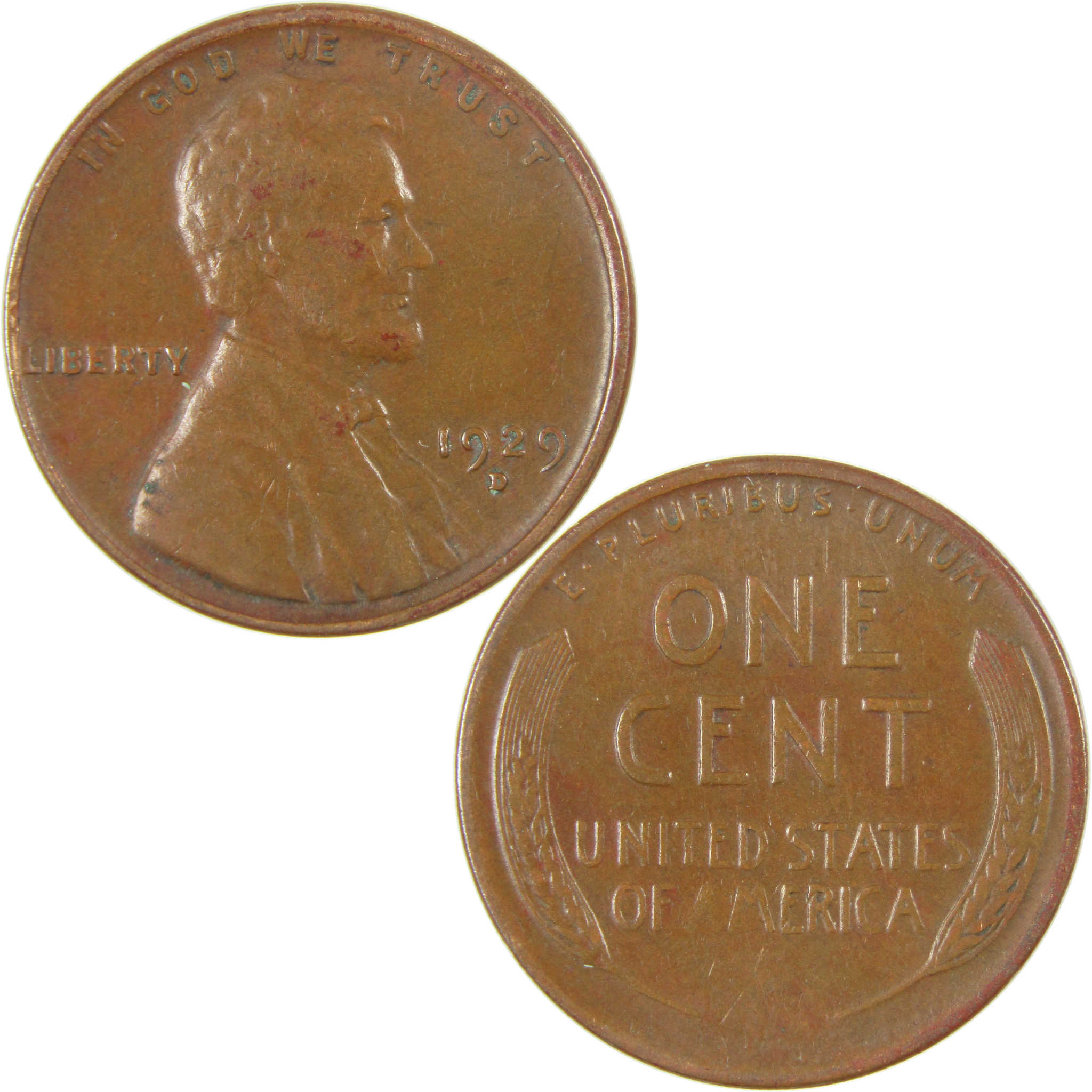 1929 D Lincoln Wheat Cent VF Very Fine Penny 1c Coin SKU:I27270