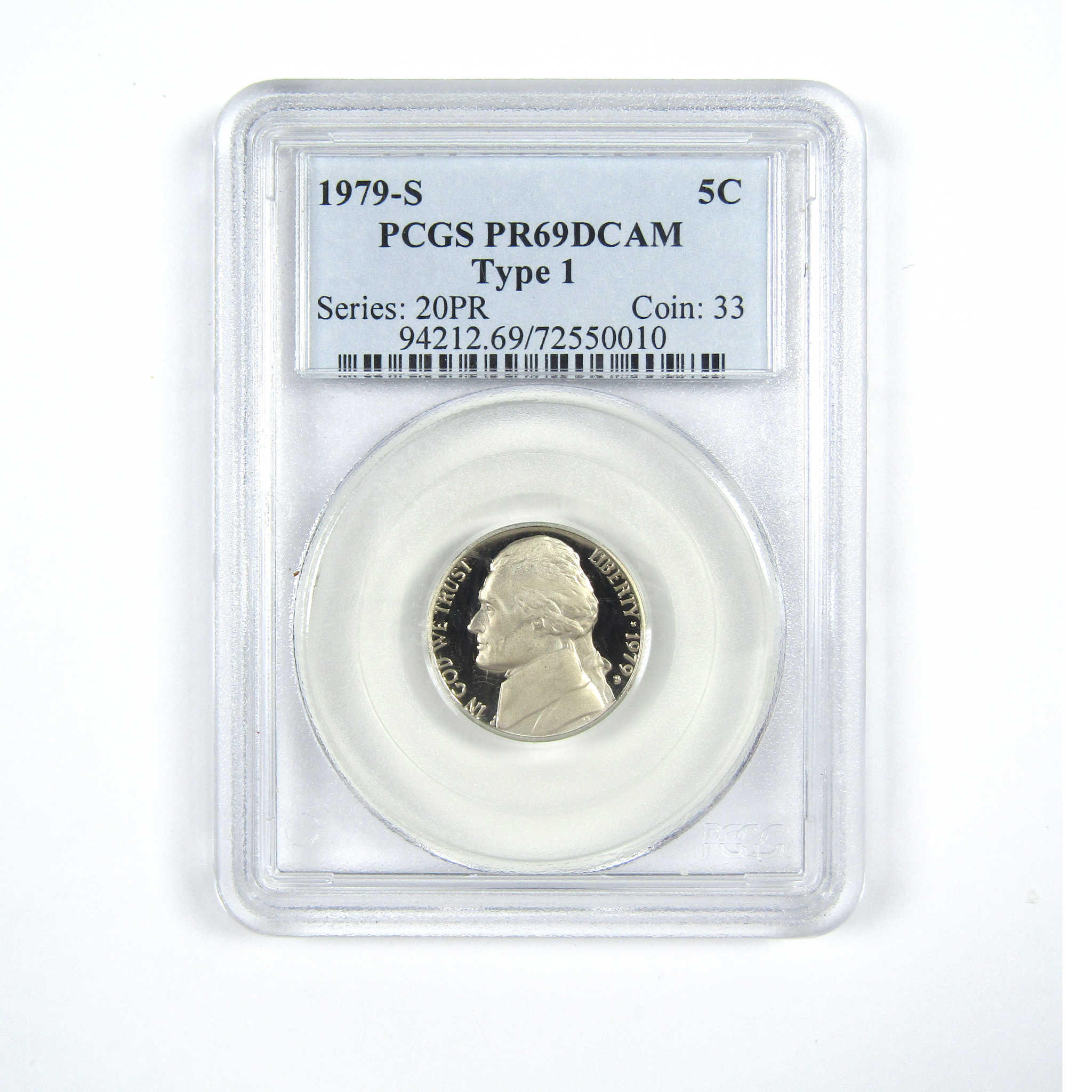 1979 S Type 1 & 2 Jefferson Nickel 2 Piece Set PR 69 DCAM SKU:CPC7426