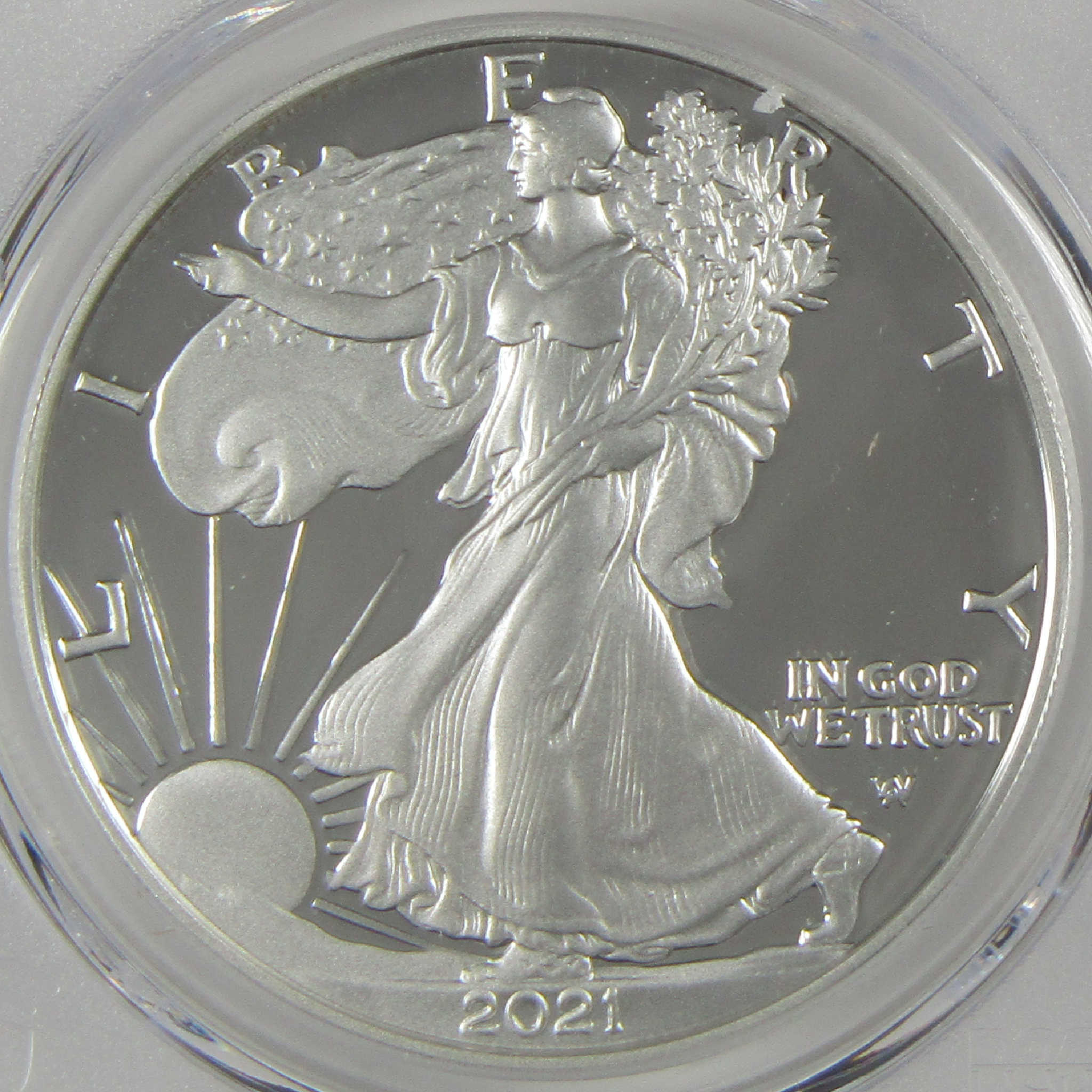 2021 S Type 2 American Silver Eagle PR 69 DCAM PCGS Proof Damstra