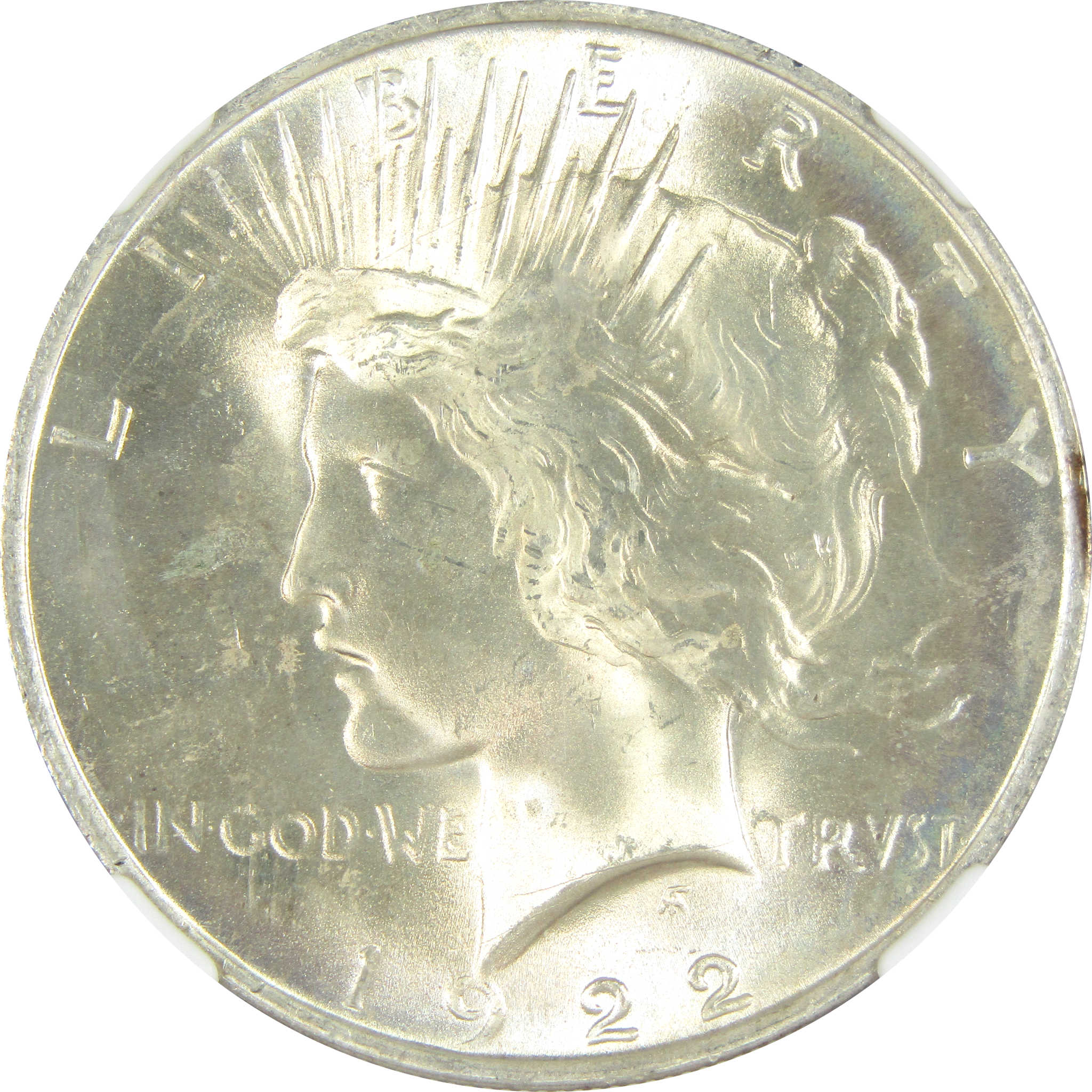 1922 Peace Dollar MS 65+ NGC Silver $1 Uncirculated Coin SKU:CPC8597