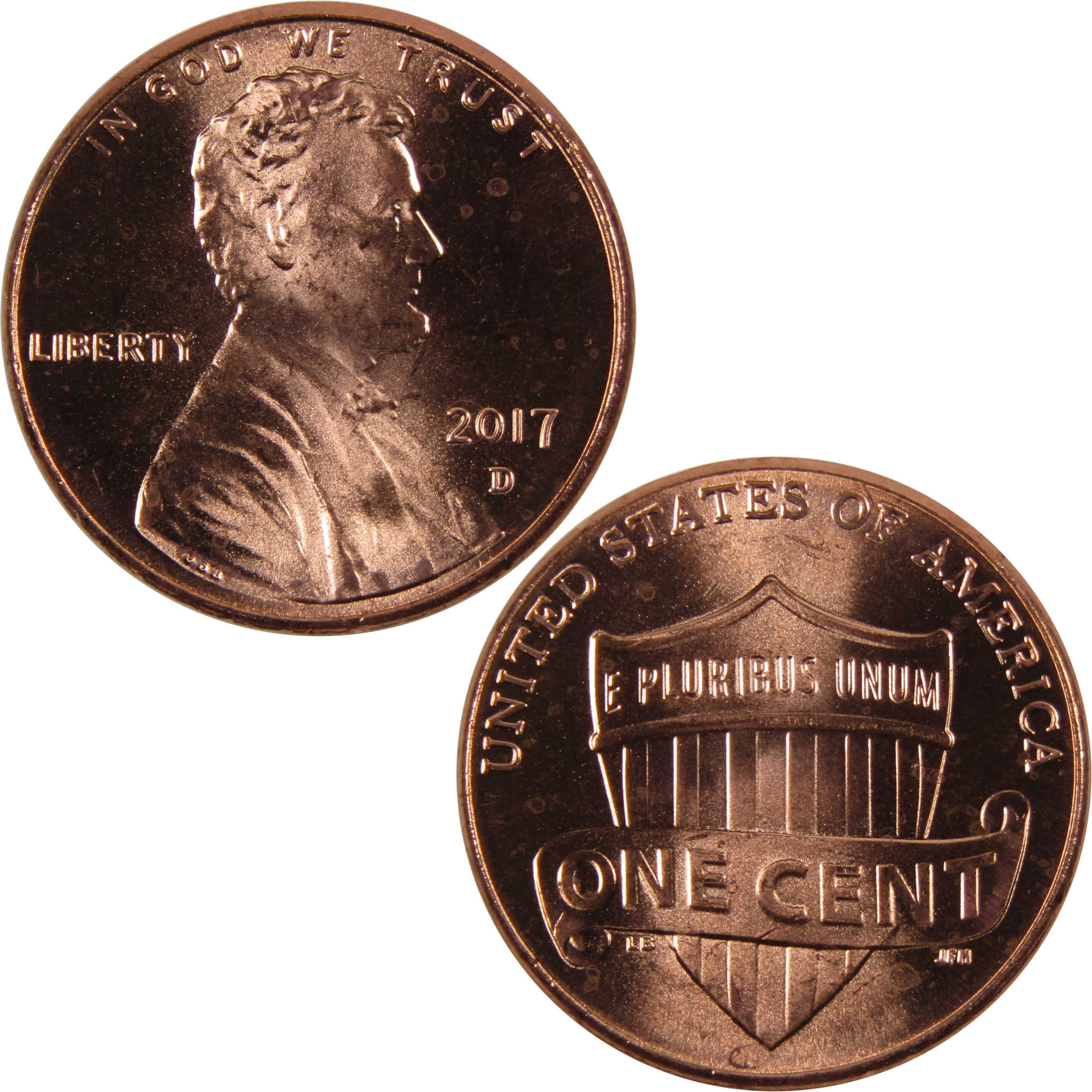 2017 D Lincoln Shield Cent BU Uncirculated Penny 1c Coin