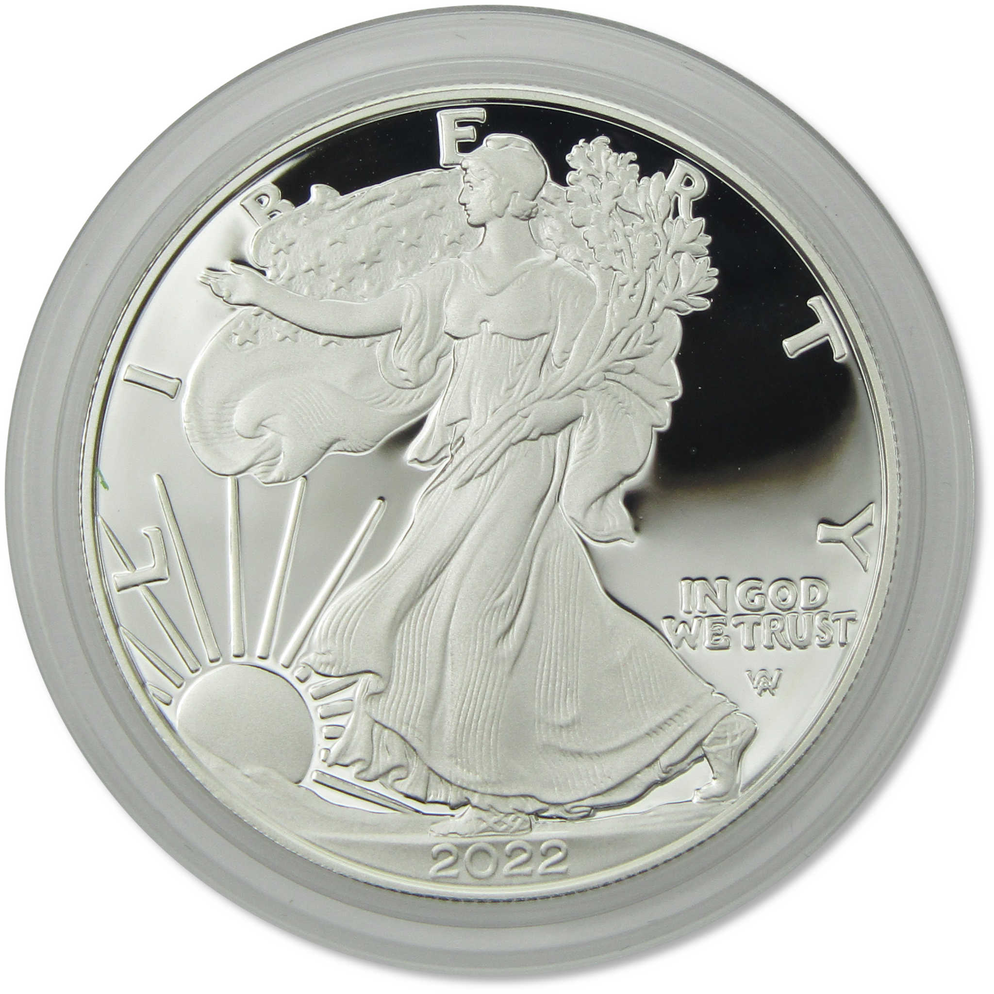 2022 W American Eagle Choice Proof 1 oz .999 Silver Bullion $1 OGP COA