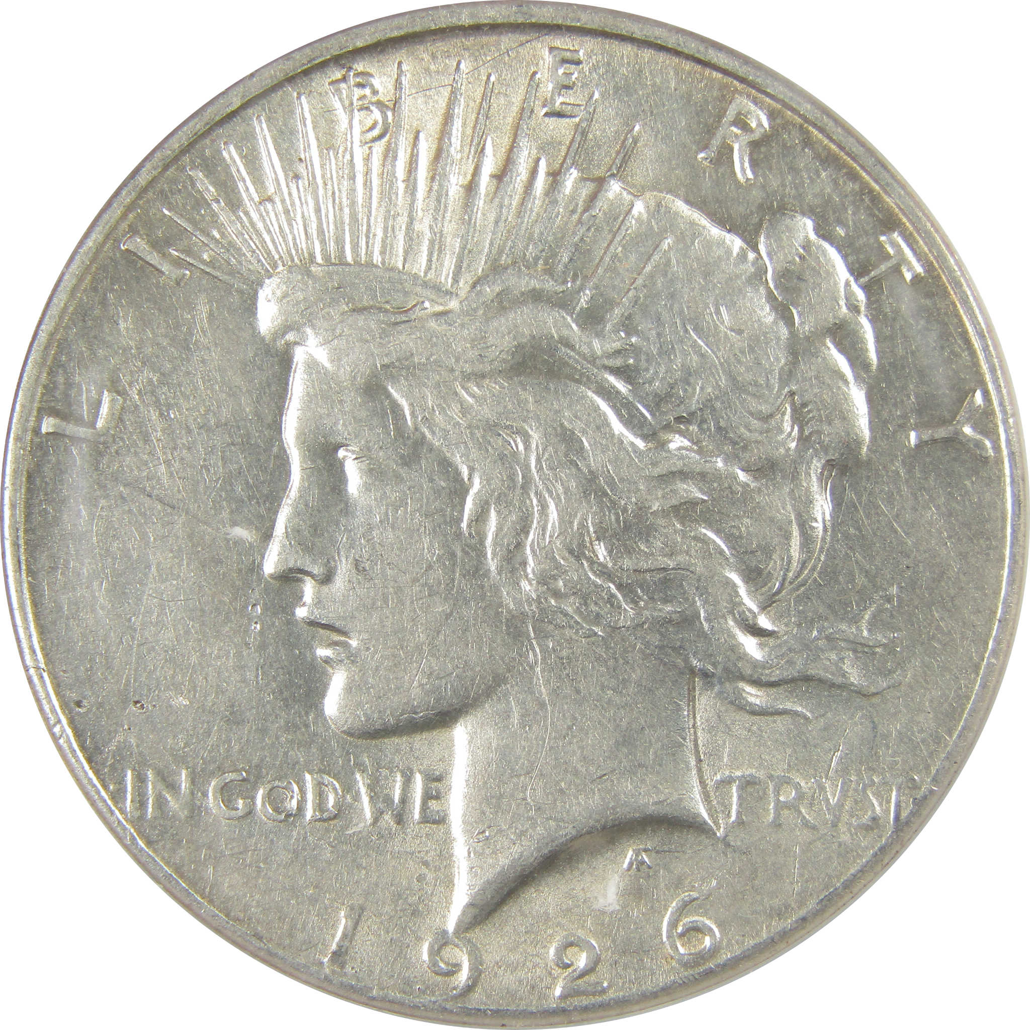1926 S Peace Dollar AU 50 Details ANACS Silver $1 Coin SKU:I20349
