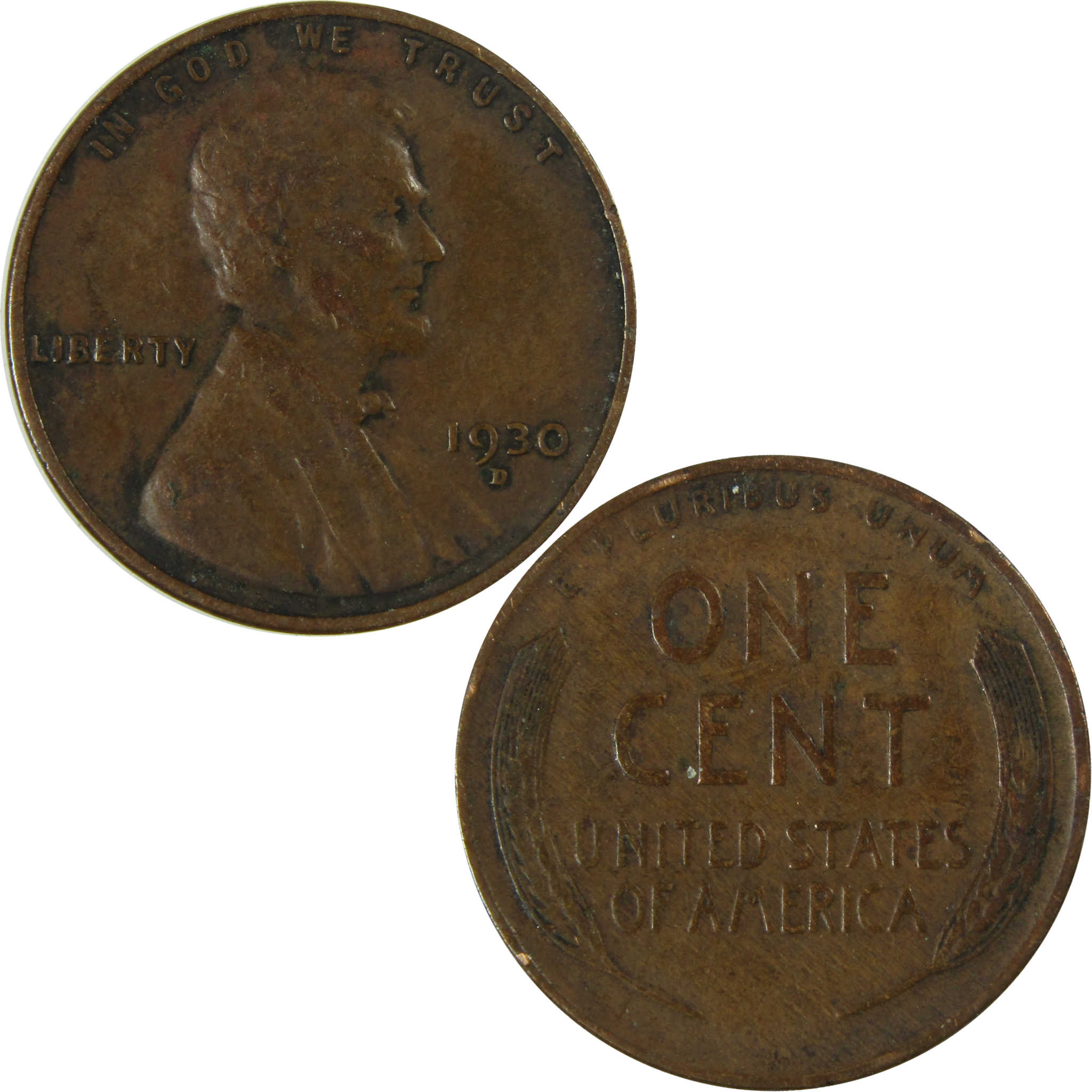 1930 D Lincoln Wheat Cent VF Very Fine Penny 1c SKU:I26730