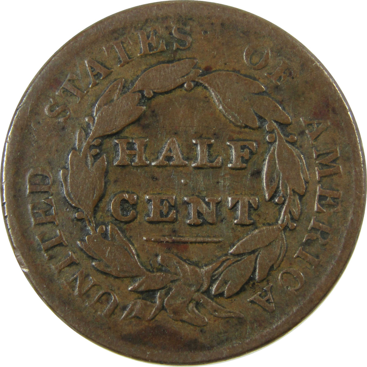 1829 Classic Head Copper Half Cent G Good Details 1/2c Coin SKU:CP1688