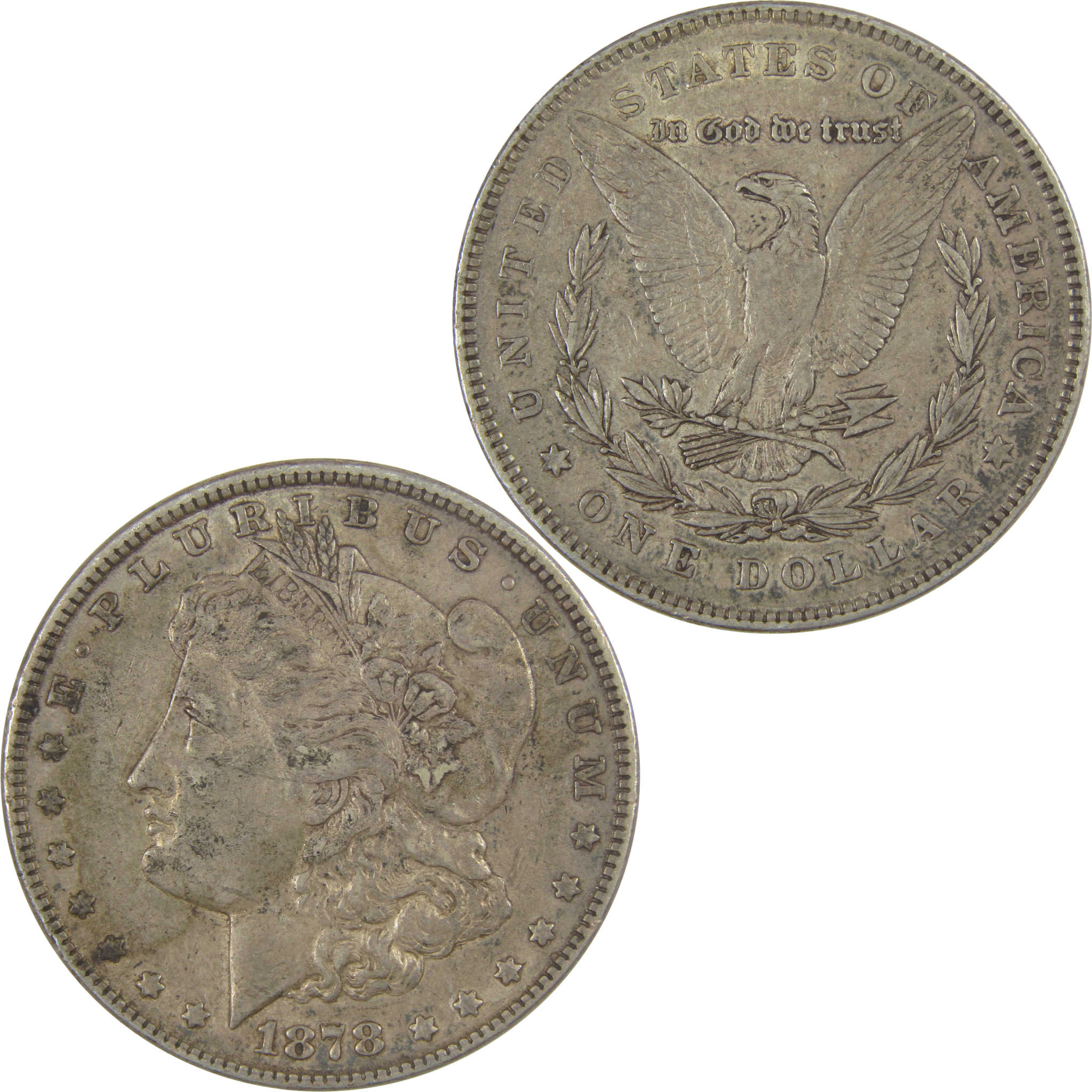 1878 7TF Rev 78 Morgan Dollar XF EF Extremely Fine Silver SKU:CPC1087 - Morgan coin - Morgan silver dollar - Morgan silver dollar for sale - Profile Coins &amp; Collectibles