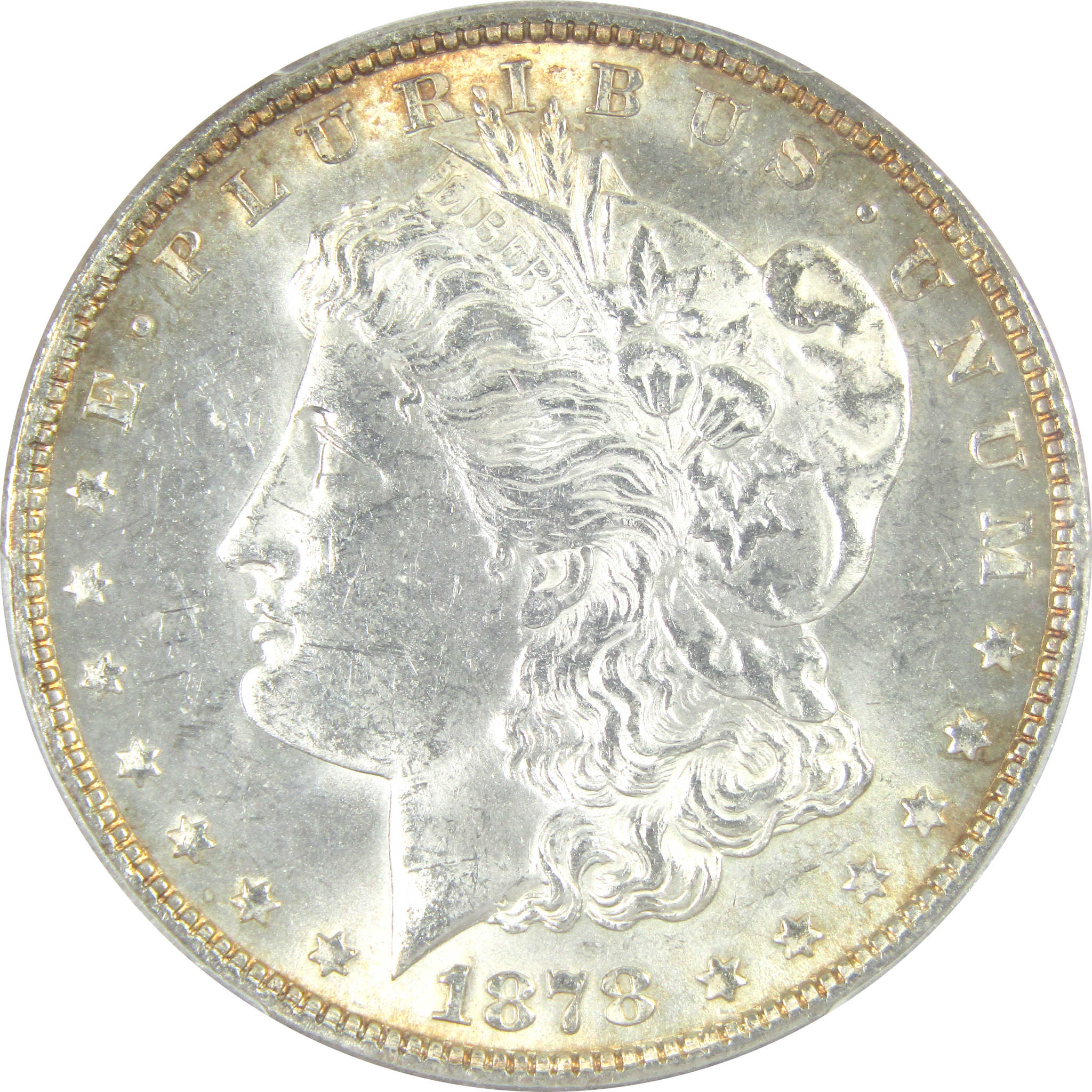 1878 7/8TF Strong Morgan Dollar MS 63 PCGS Silver $1 Toned SKU:I16427