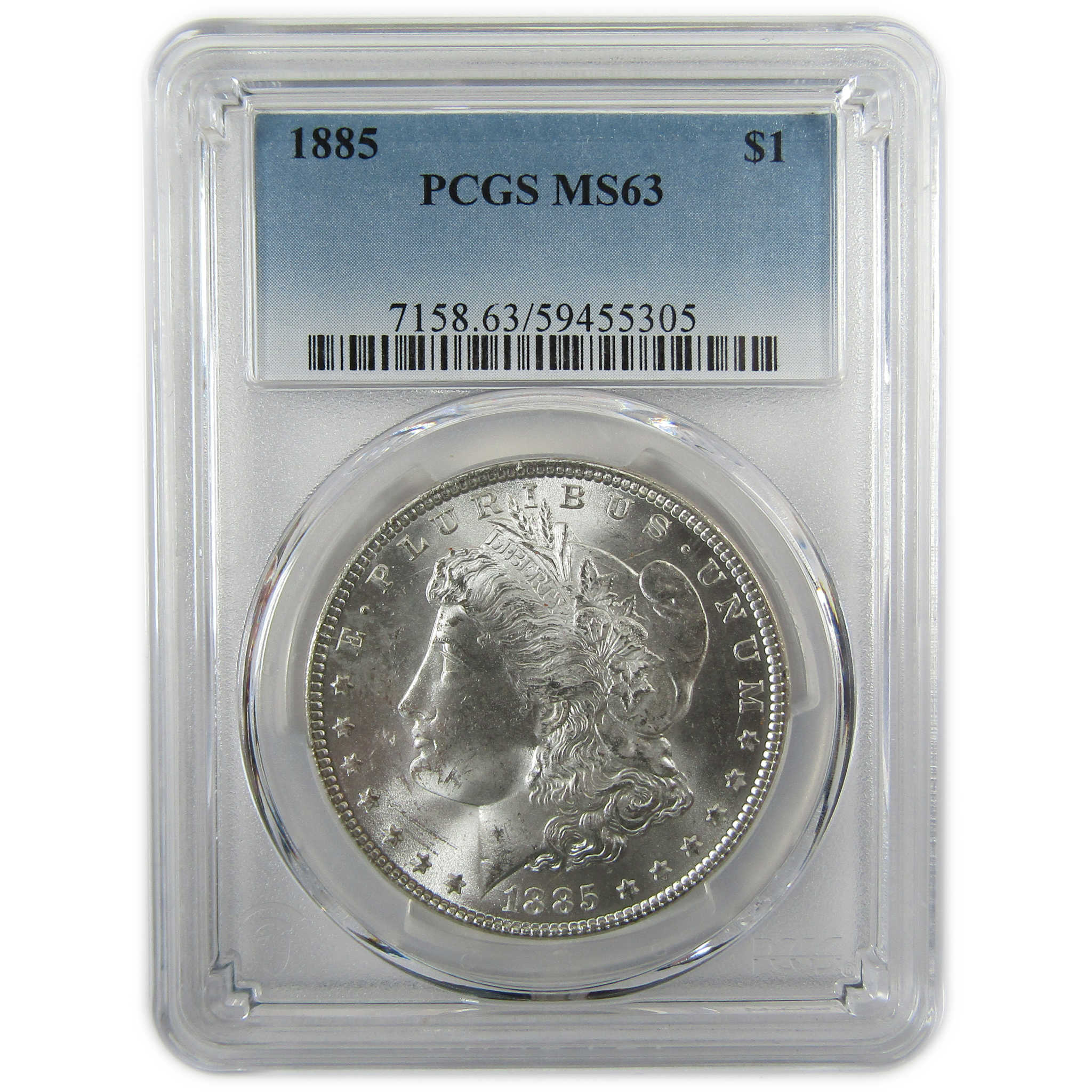 1885 Morgan Silver Dollar MS 63 PCGS Uncirculated $1 Coin SKU:I28346
