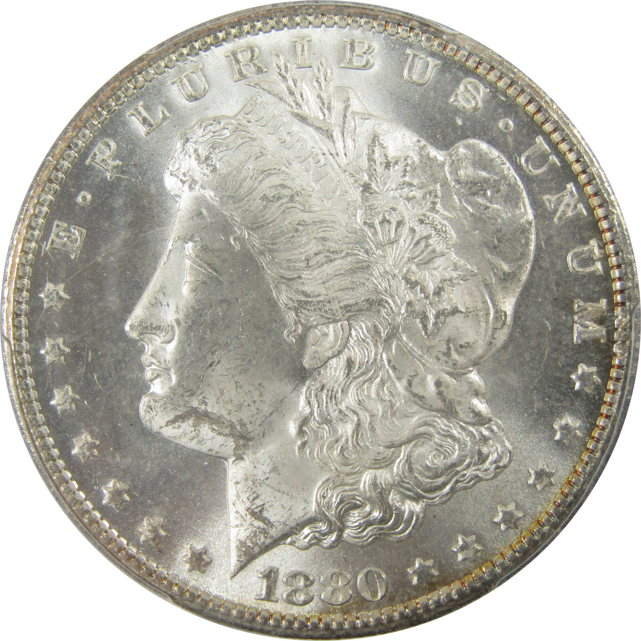1880 CC VAM-8 8/7 Rev of 79 Morgan Silver Dollar MS 63 PCGS SKU:CP1046