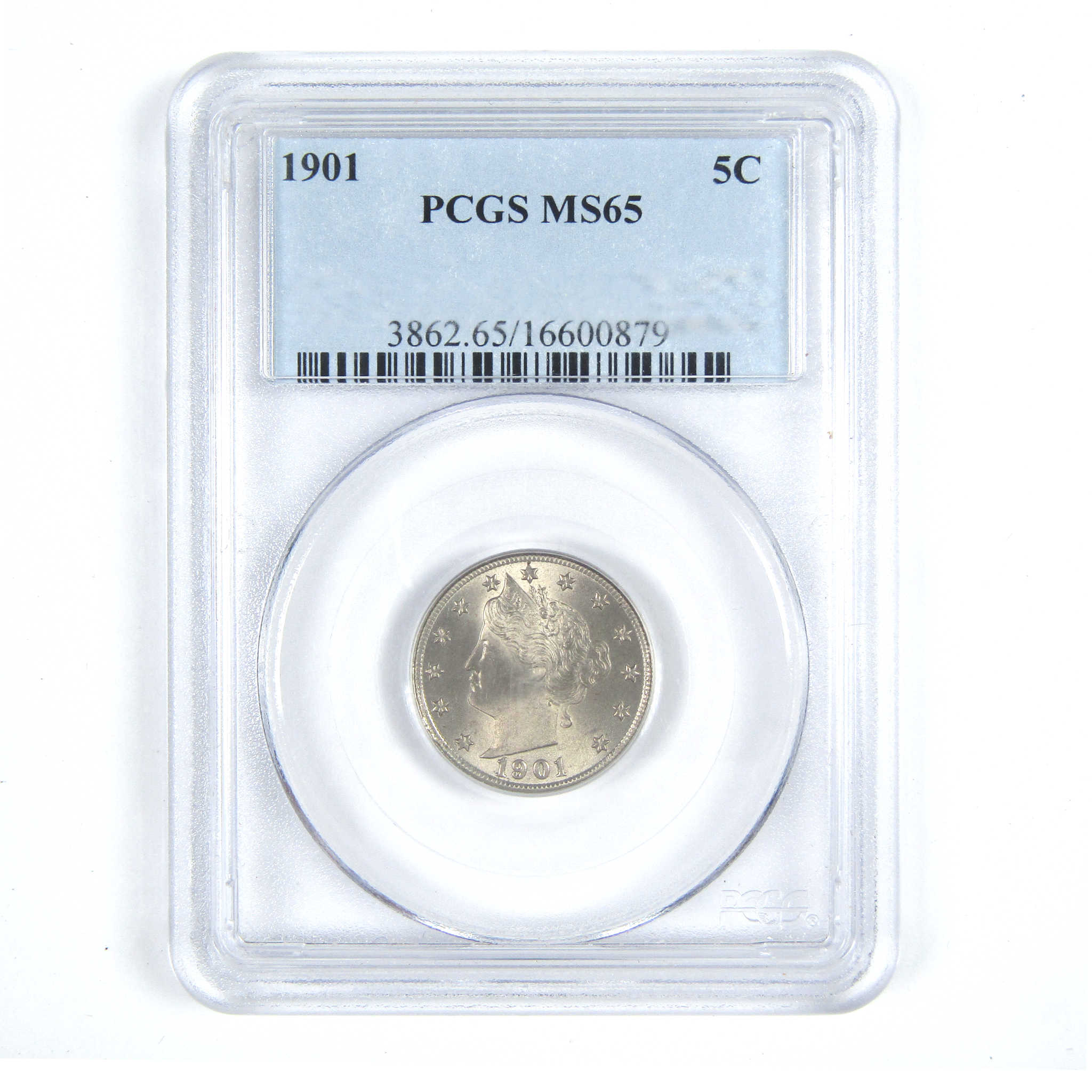 1901 Liberty Head V Nickel MS 65 PCGS 5c Uncirculated Coin SKU:CPC8610