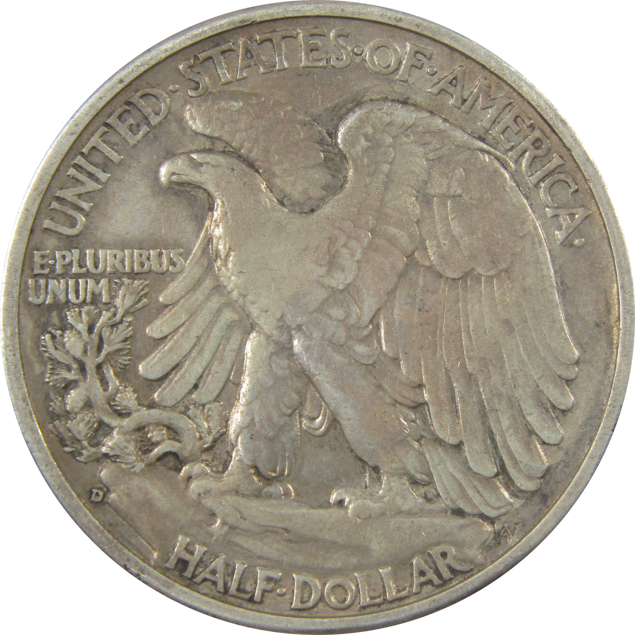 1938 D Liberty Walking Silver 50c VF Very Fine Details SKU:I24111