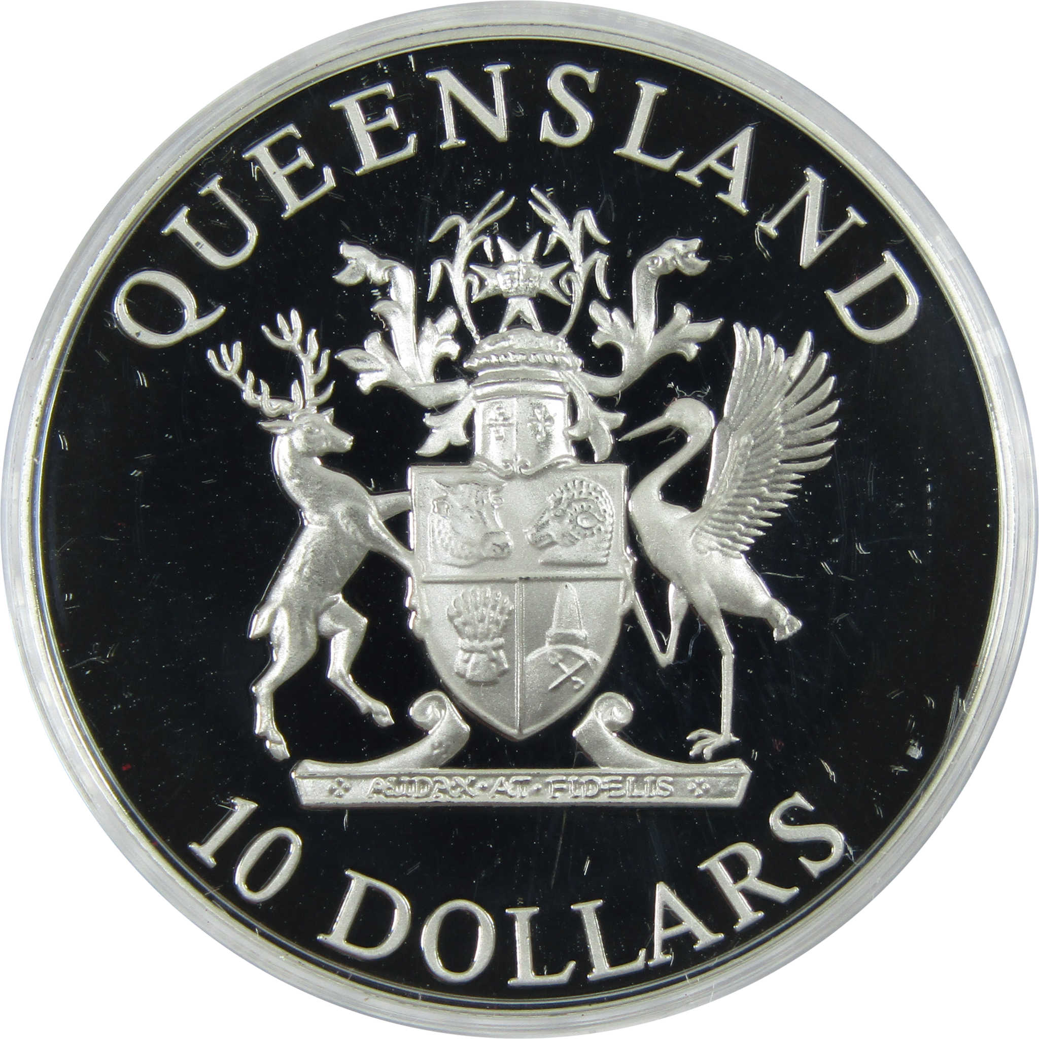 1989 Australia Queensland 20 g .925 Silver $10 Proof SKU:CPC6224