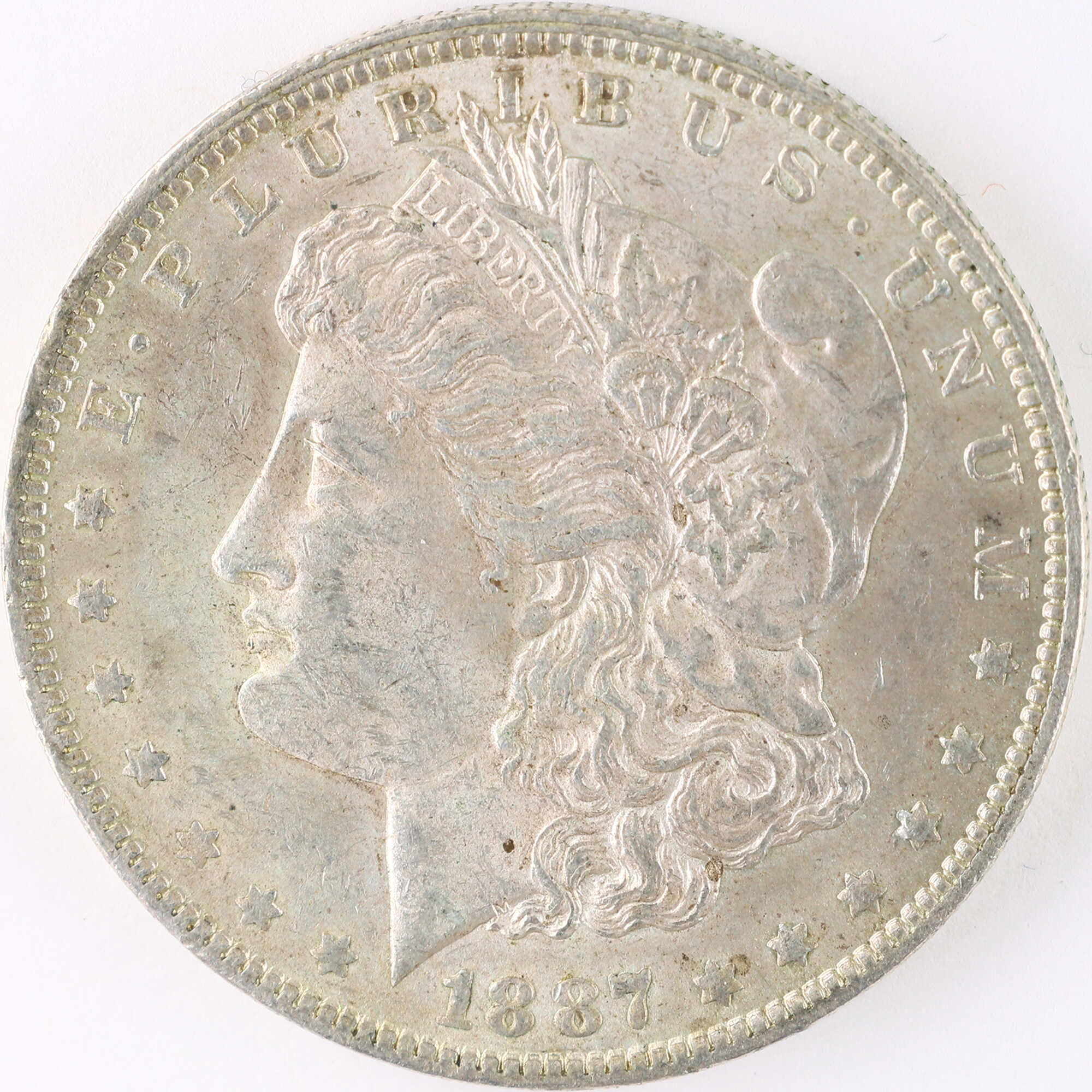 1887 O Morgan Dollar AU About Uncirculated Silver $1 Coin SKU:I12077 - Morgan coin - Morgan silver dollar - Morgan silver dollar for sale - Profile Coins &amp; Collectibles