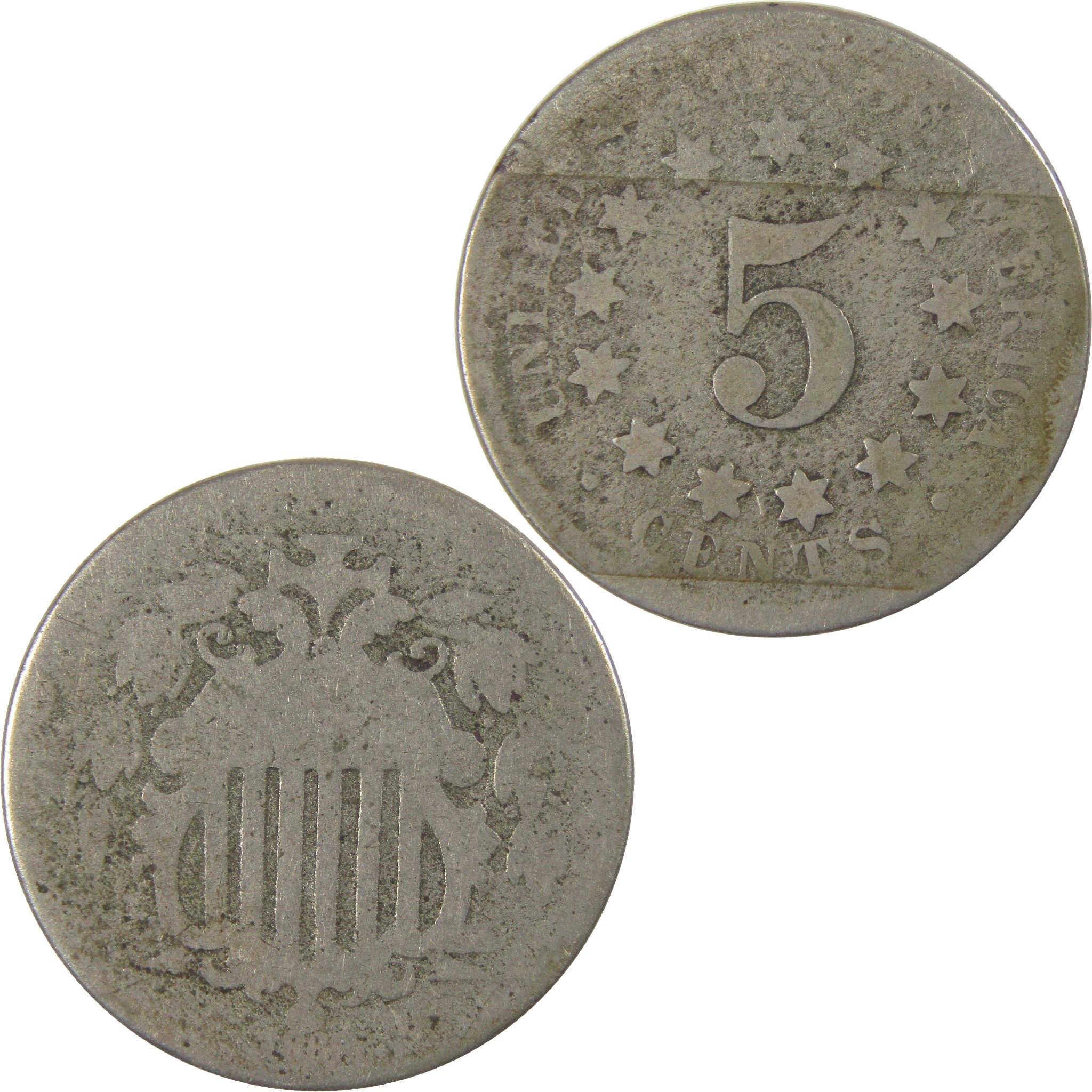 1868 Shield Nickel G Good 5c Coin SKU:I23844