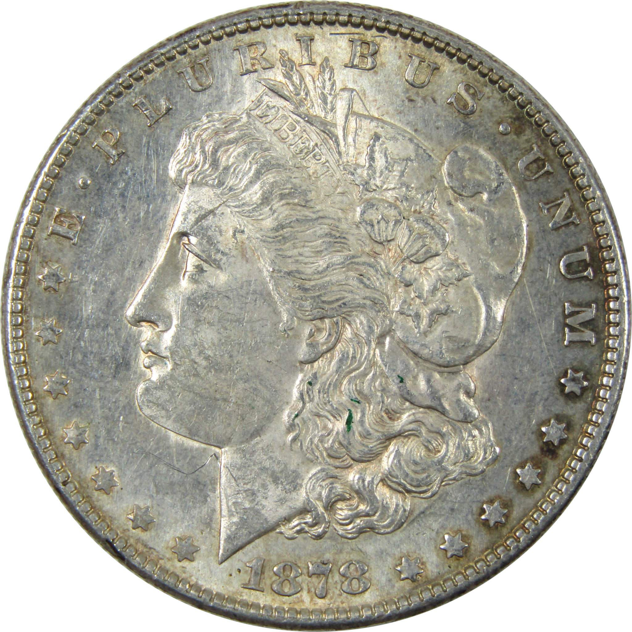 1878 S Morgan Dollar AU About Uncirculated Silver $1 Coin SKU:I14573 - Morgan coin - Morgan silver dollar - Morgan silver dollar for sale - Profile Coins &amp; Collectibles