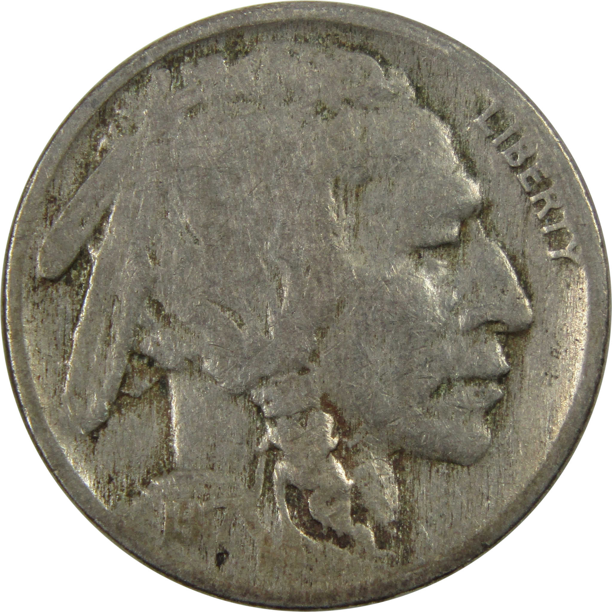 1917 Indian Head Buffalo Nickel AG About Good 5c Coin SKU:I12473