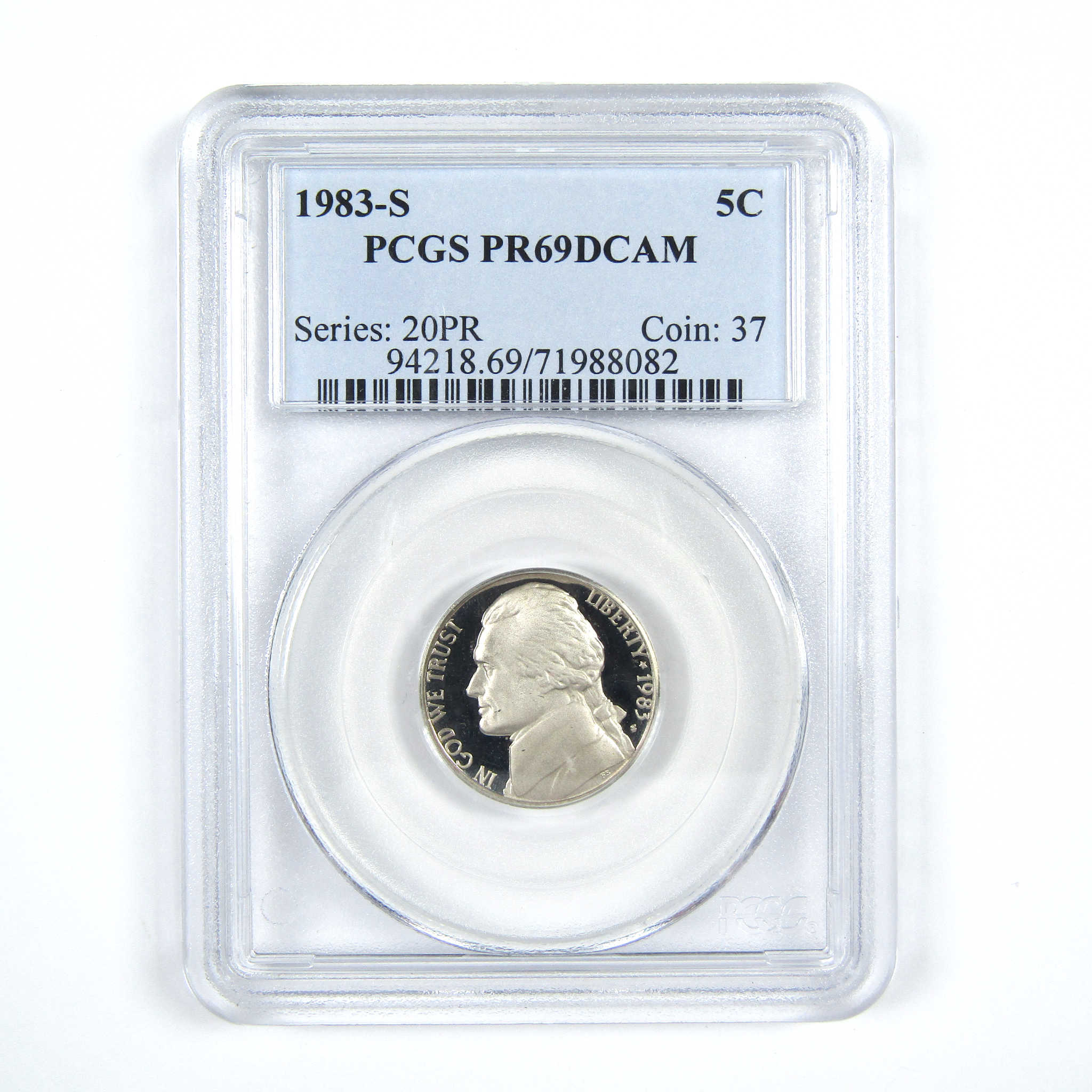 1983 S Jefferson Nickel PR 69 DCAM PCGS 5c Proof Coin SKU:CPC7445