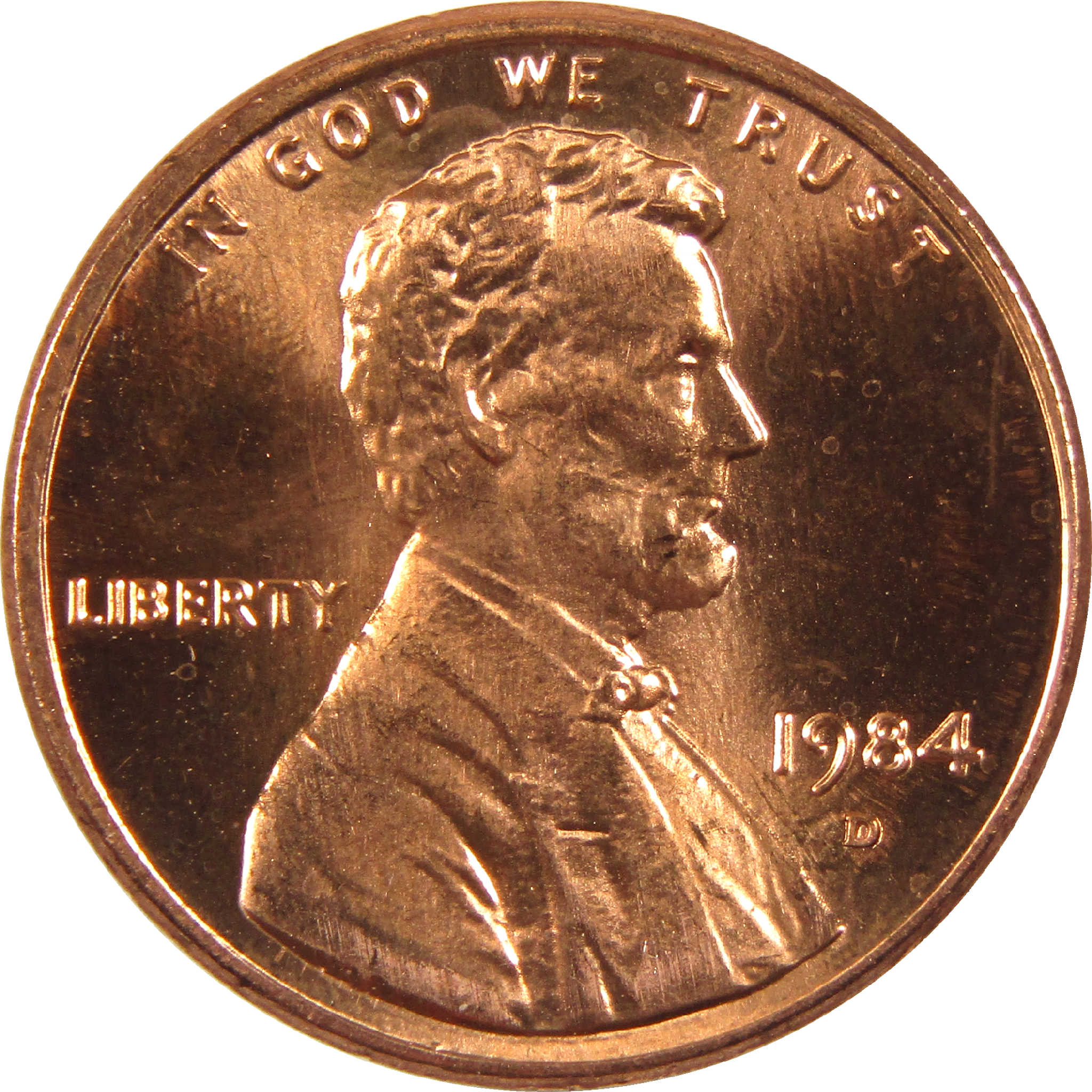 1984 D Lincoln Memorial Cent BU Uncirculated Penny 1c Coin