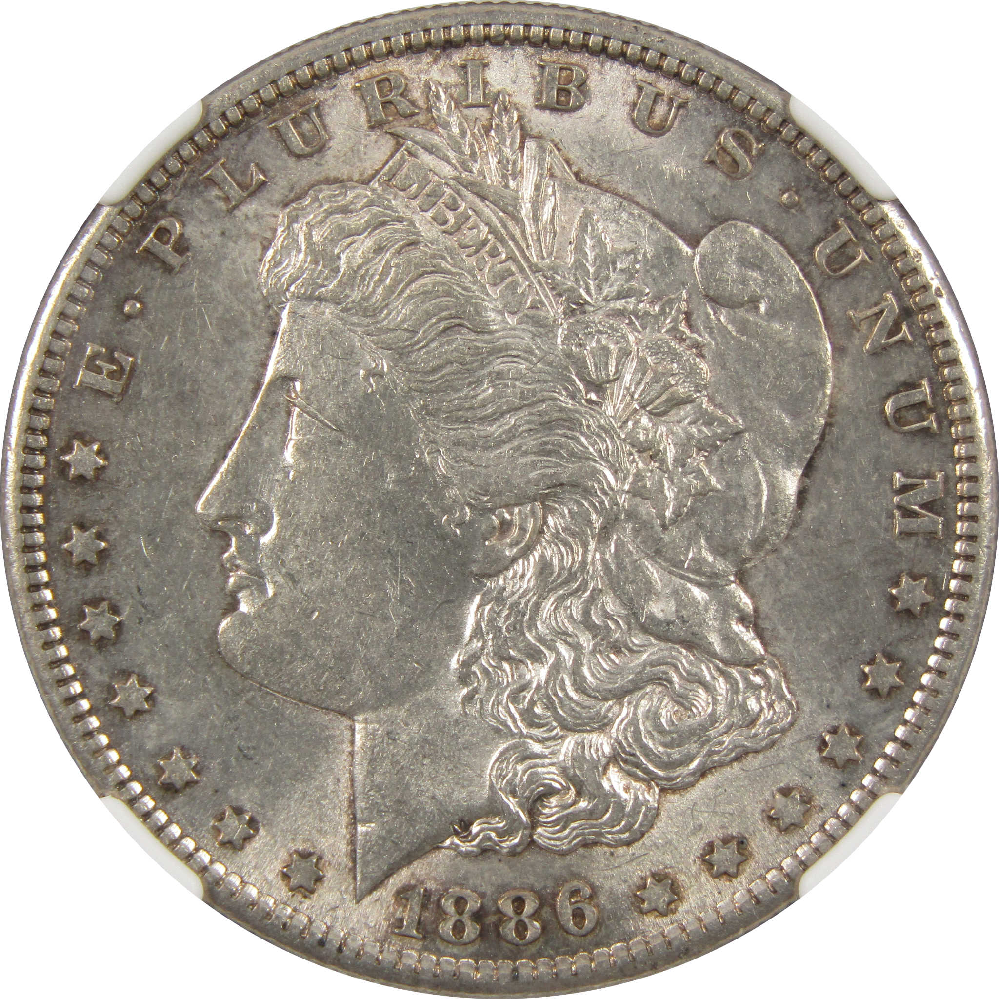 1886 S Morgan Dollar AU 58 NGC Silver $1 Coin SKU:I11716 - Morgan coin - Morgan silver dollar - Morgan silver dollar for sale - Profile Coins &amp; Collectibles