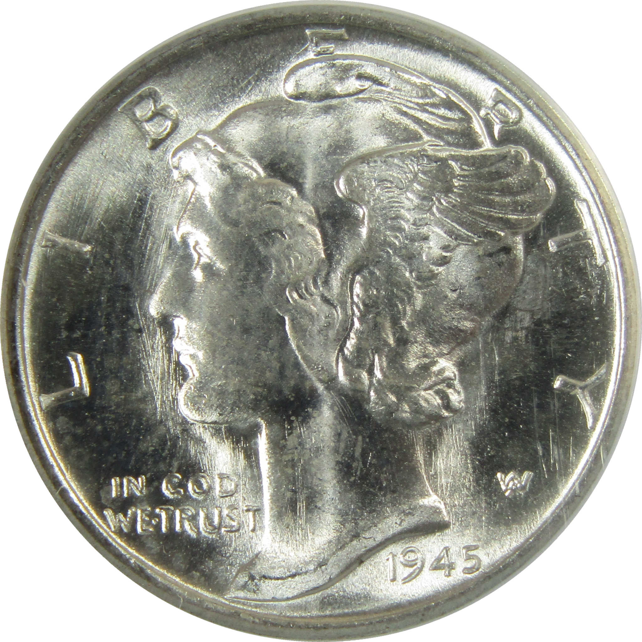 1945 S Mercury Silver Dime MS 65 ANACS Uncirculated SKU:I28296