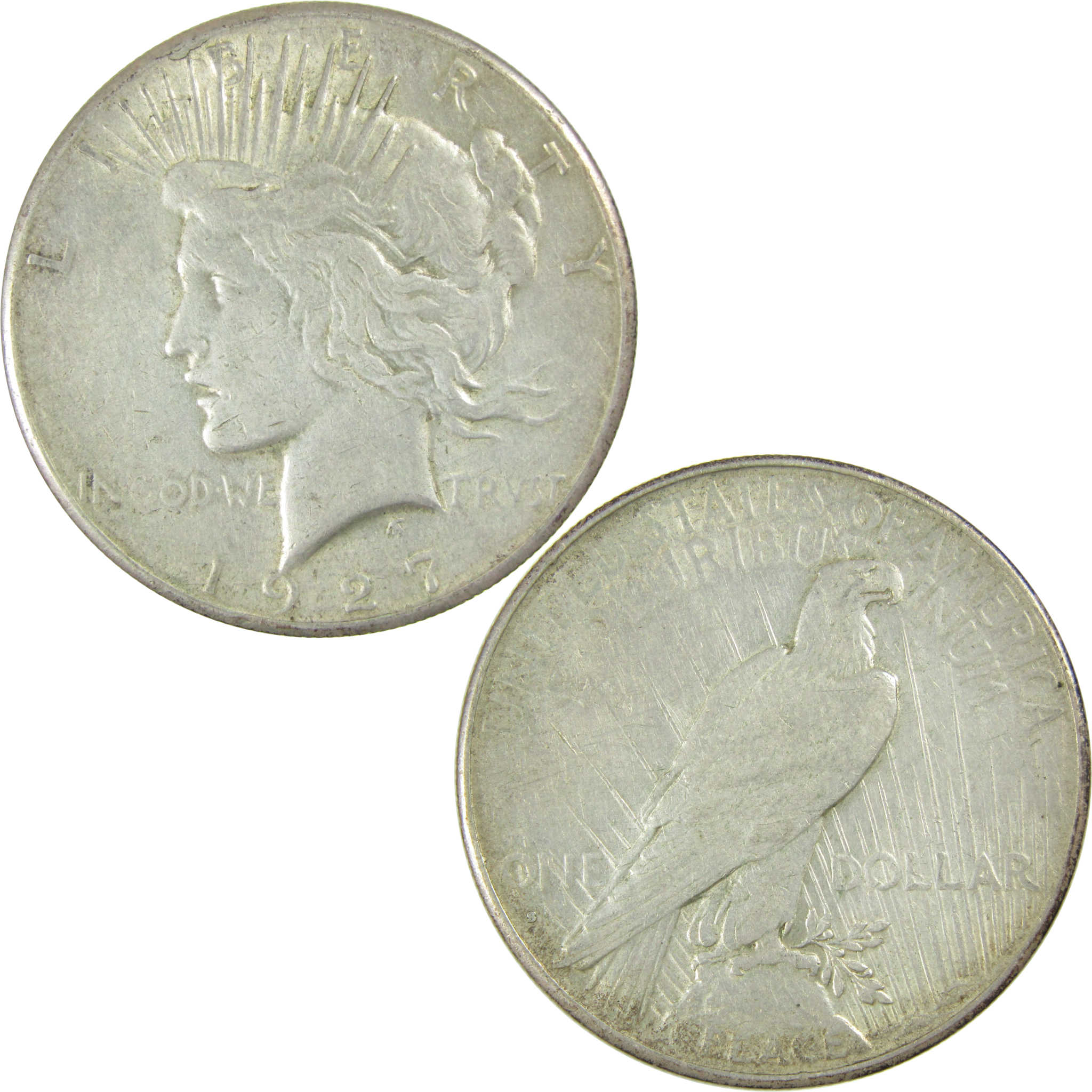 1927 Peace Silver Dollar XF EF Extremely Fine DeTs $1 Coin SKU:I27490