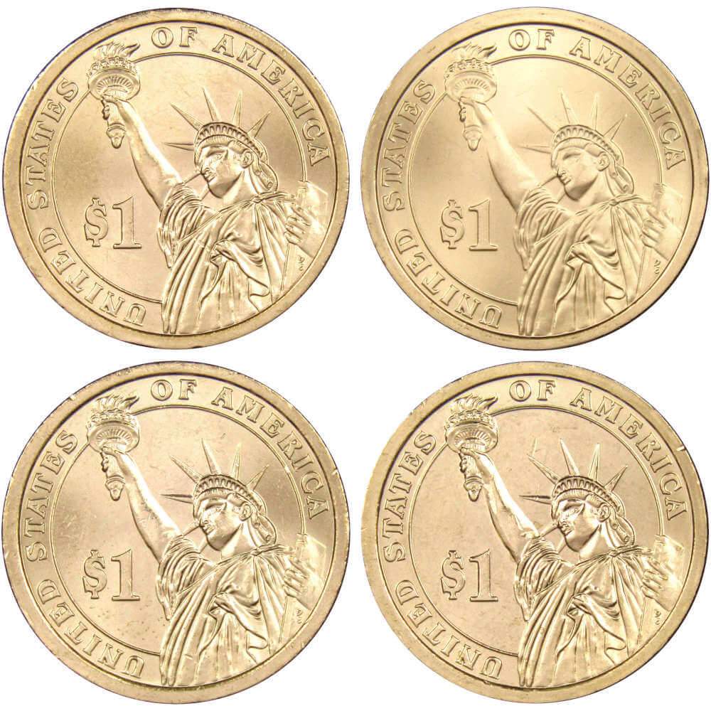 2010 P Presidential Dollar 4 Coin Set Uncirculated Mint State