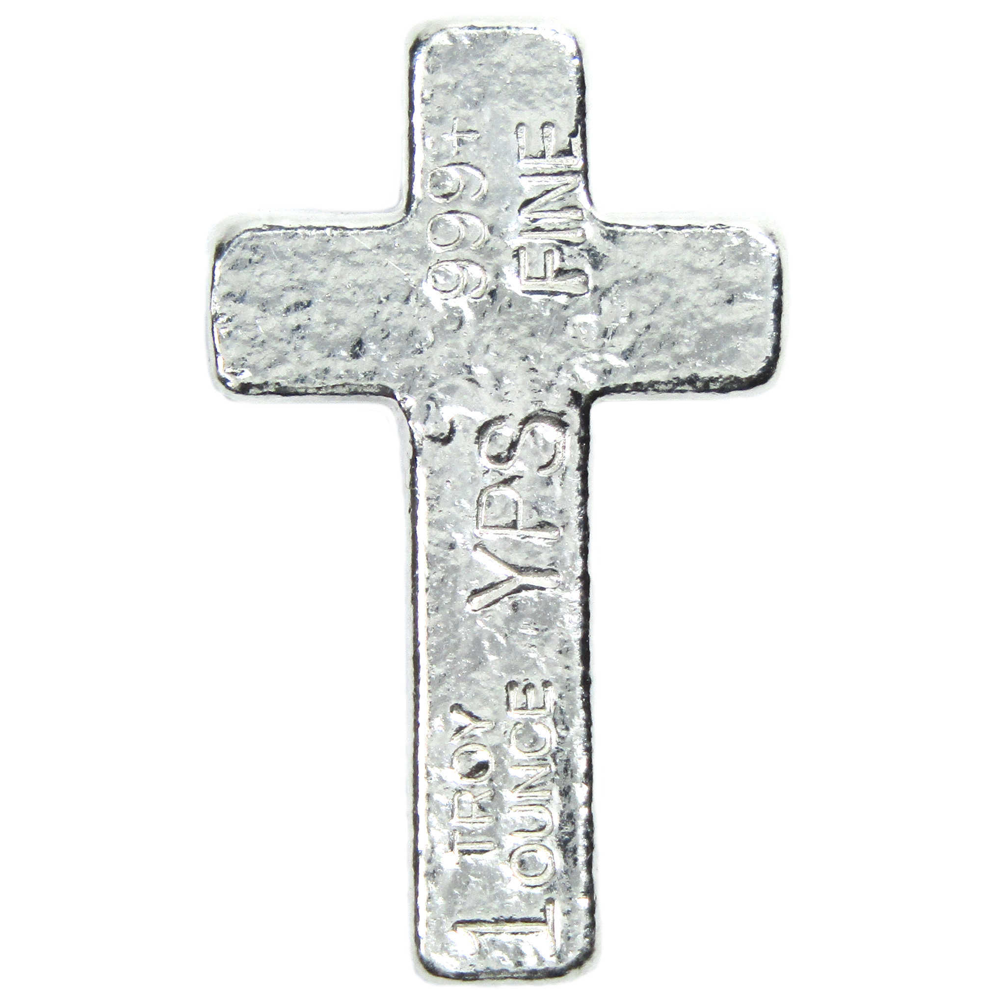 1 oz .999 Hand-Poured Silver Cross