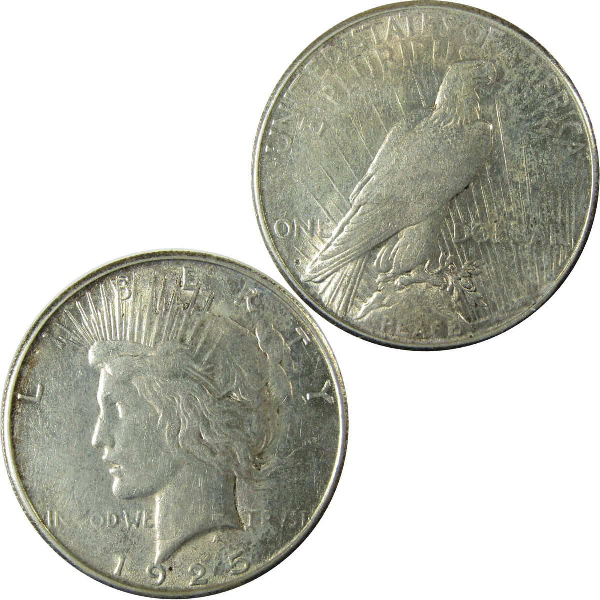 1925 S Peace Silver Dollar XF EF Extremely Fine $1 Coin SKU:I28102